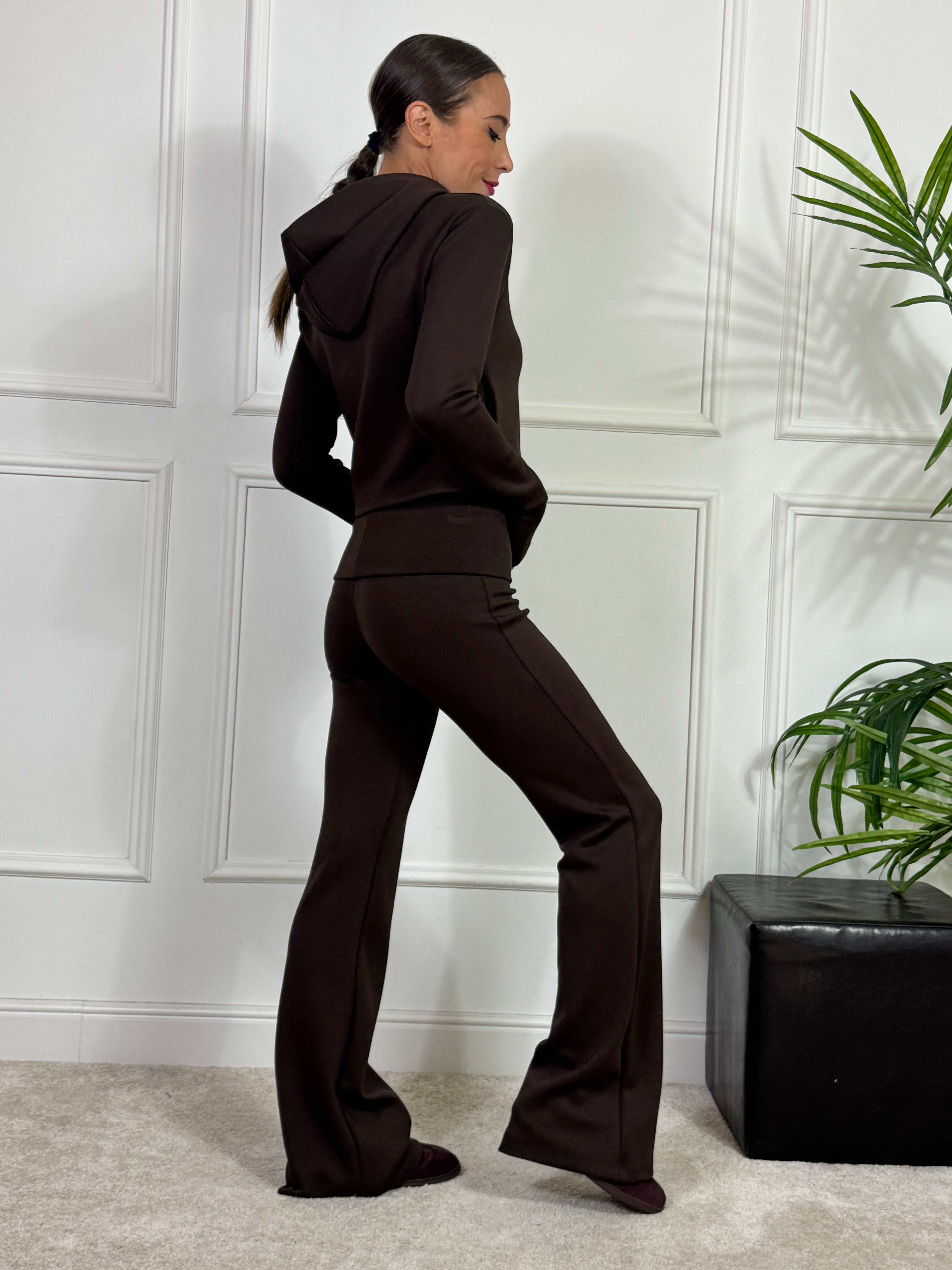 PANTALONE TUTA FLARED tessuto tecnico Susy Mix