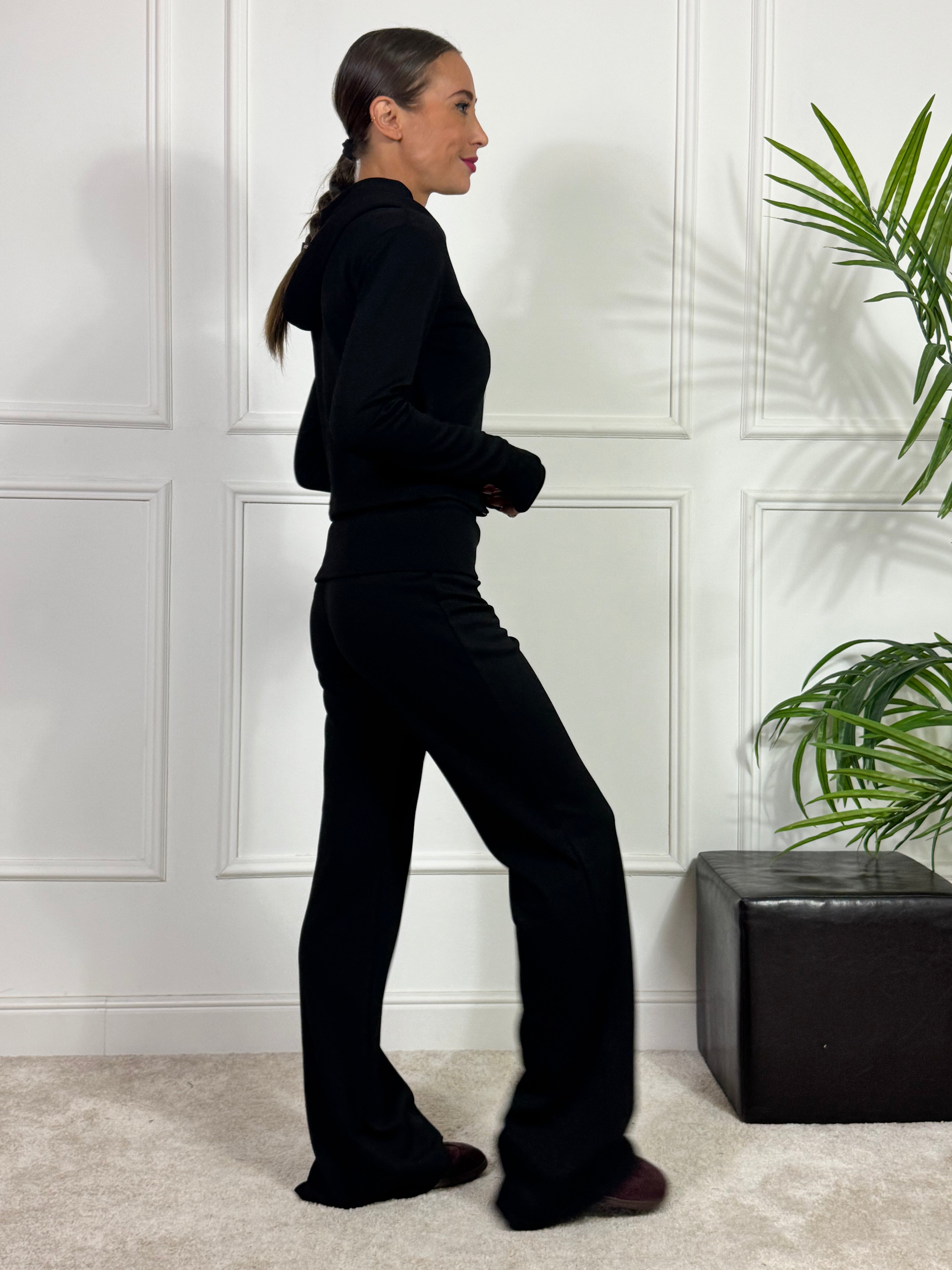 PANTALONE TUTA FLARED tessuto tecnico Susy Mix