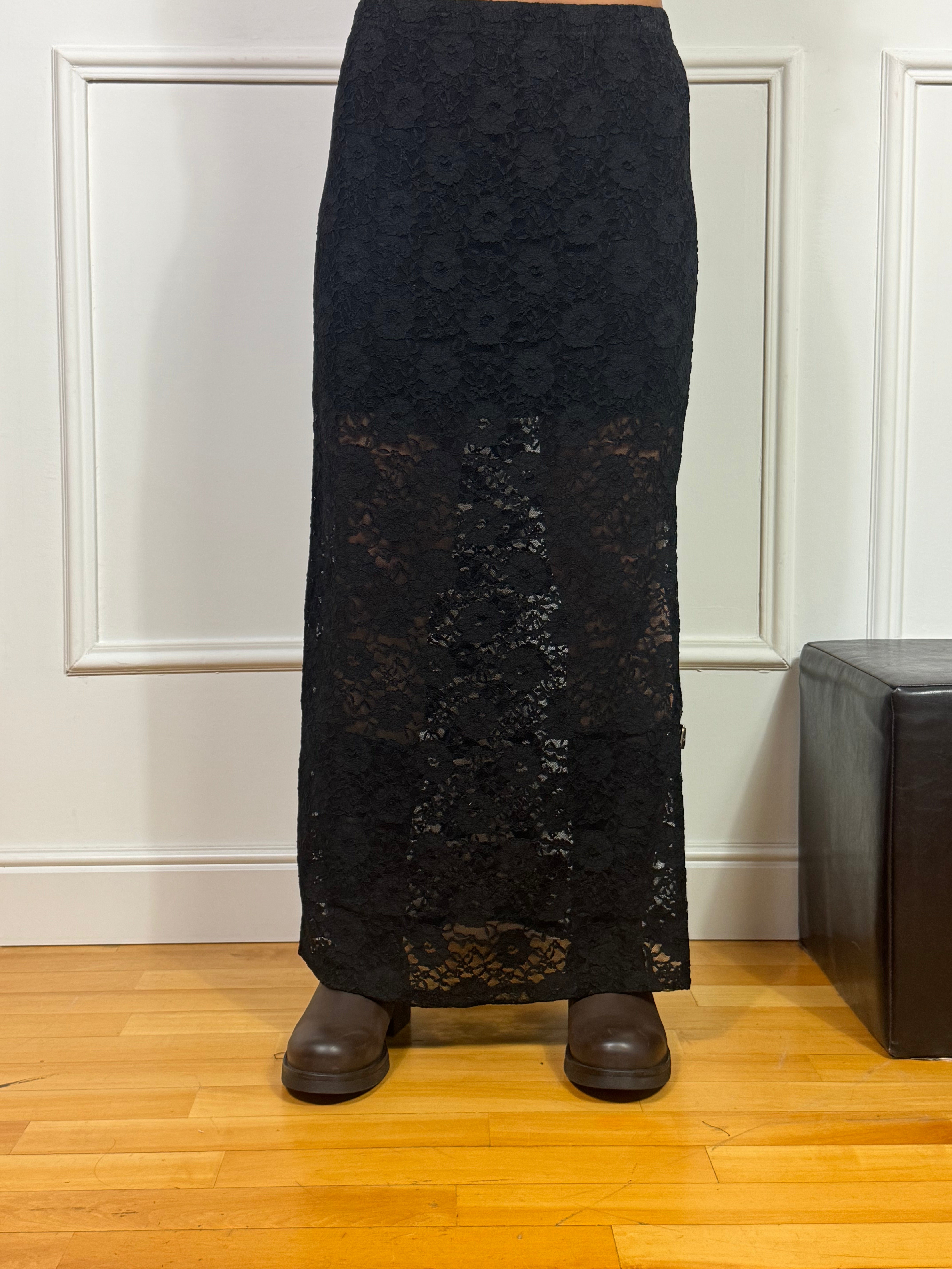 Gonna tubino in pizzo con spacco laterale You Decide