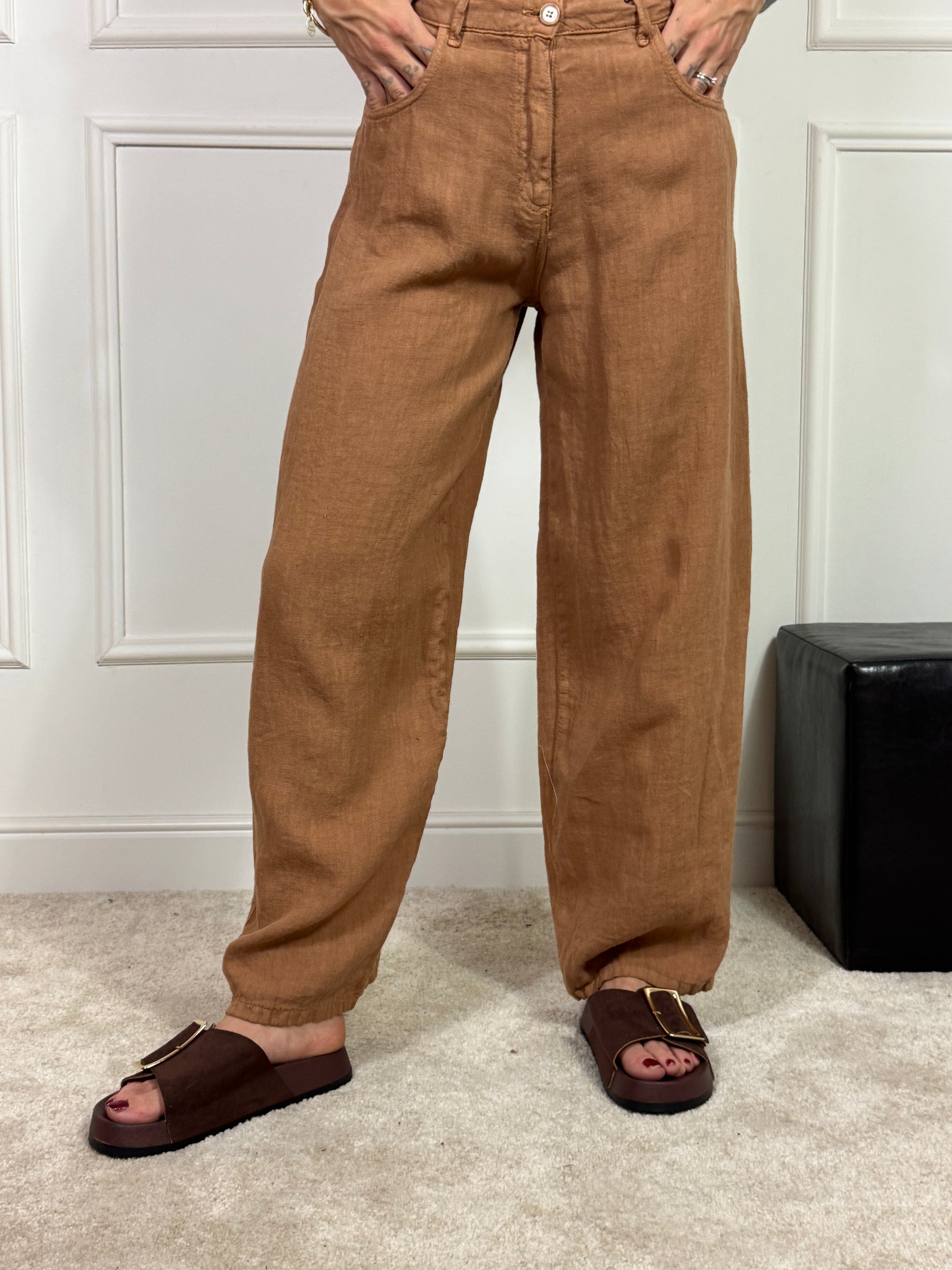 Pantalone in LINO Have One AMPIO modello BELLA - ART. PLS - Q222