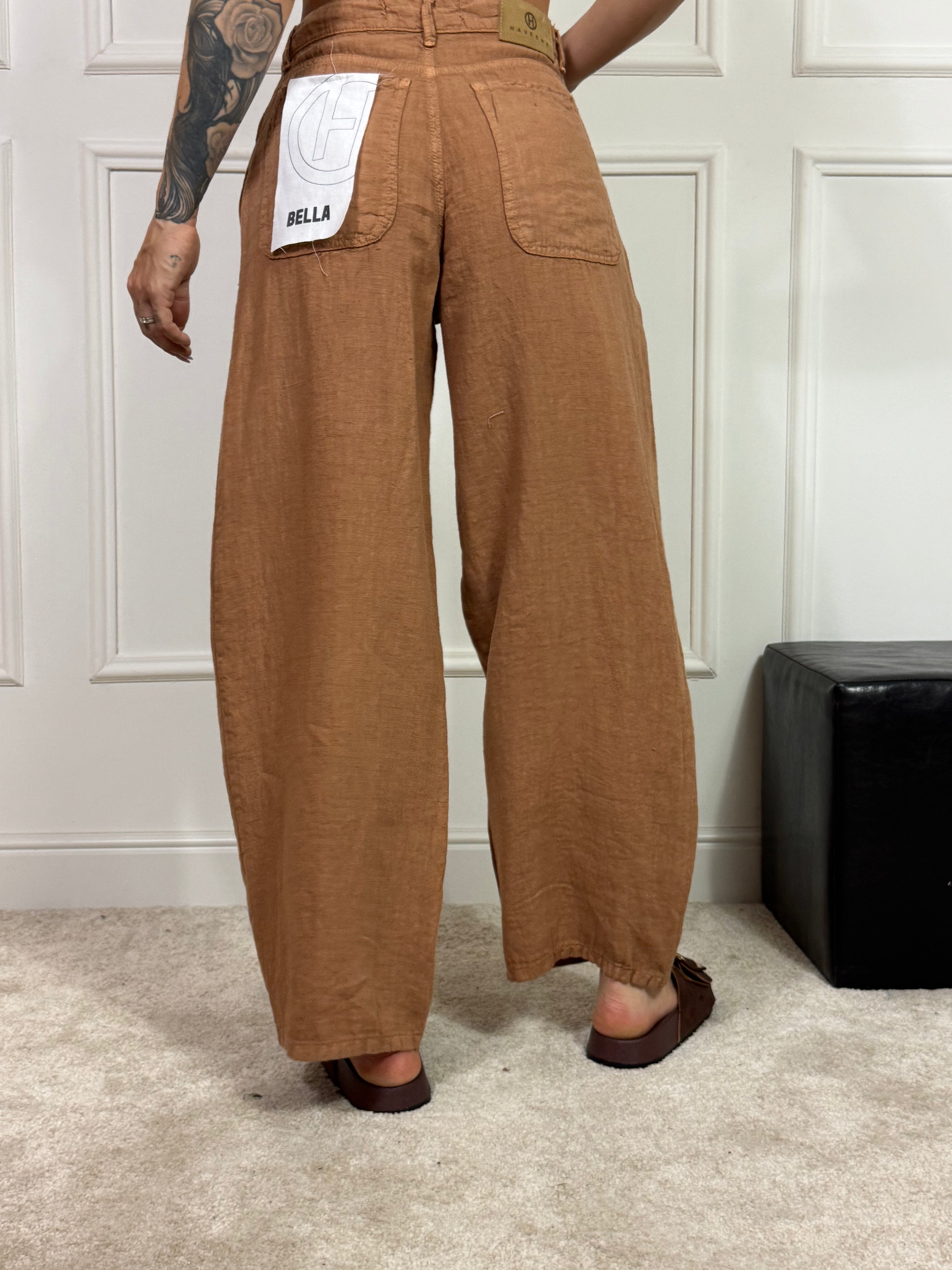 Pantalone in LINO Have One AMPIO modello BELLA - ART. PLS - Q222