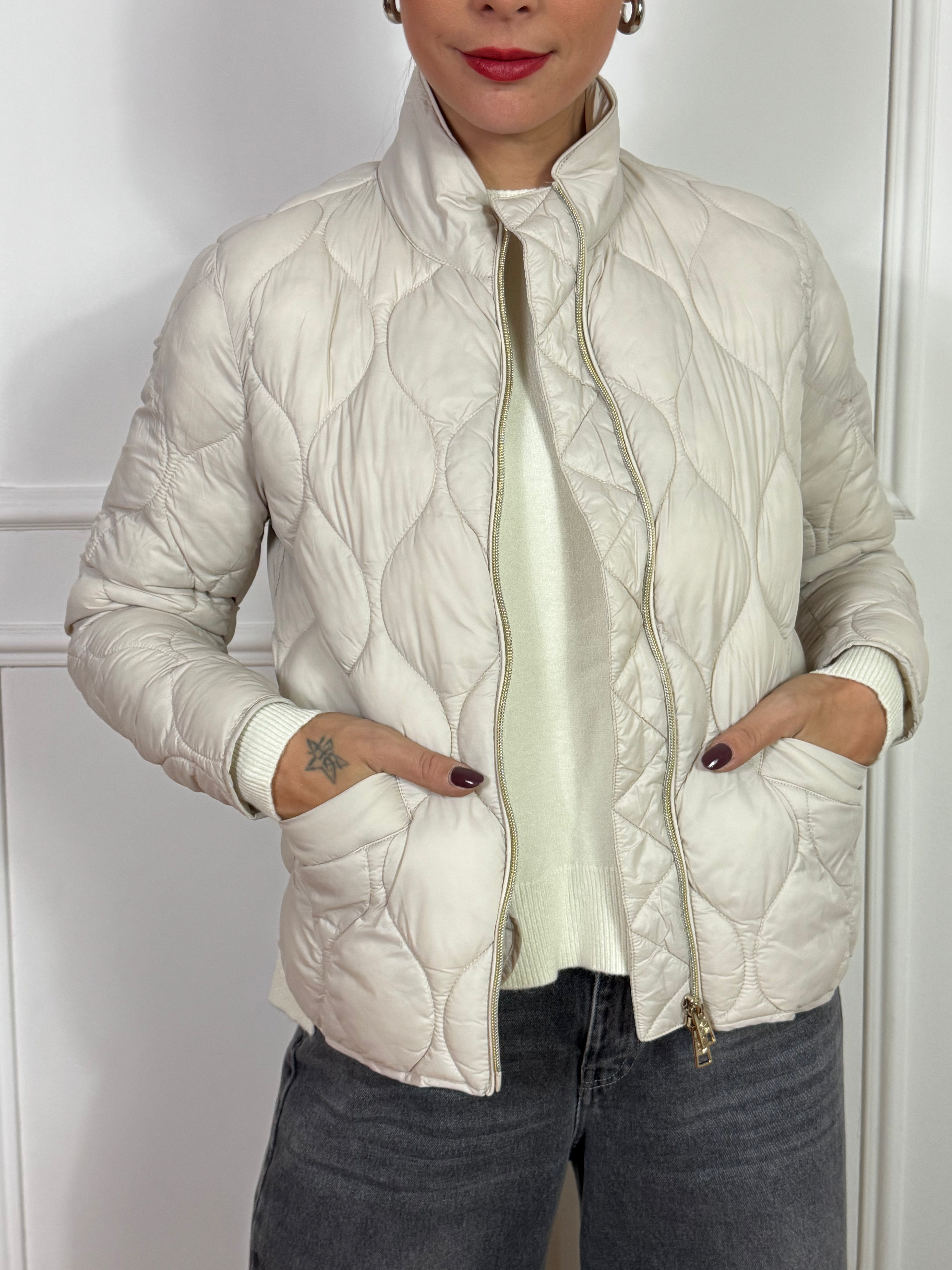 Piumino corto leggero ONION QUILT Ragno con taschine