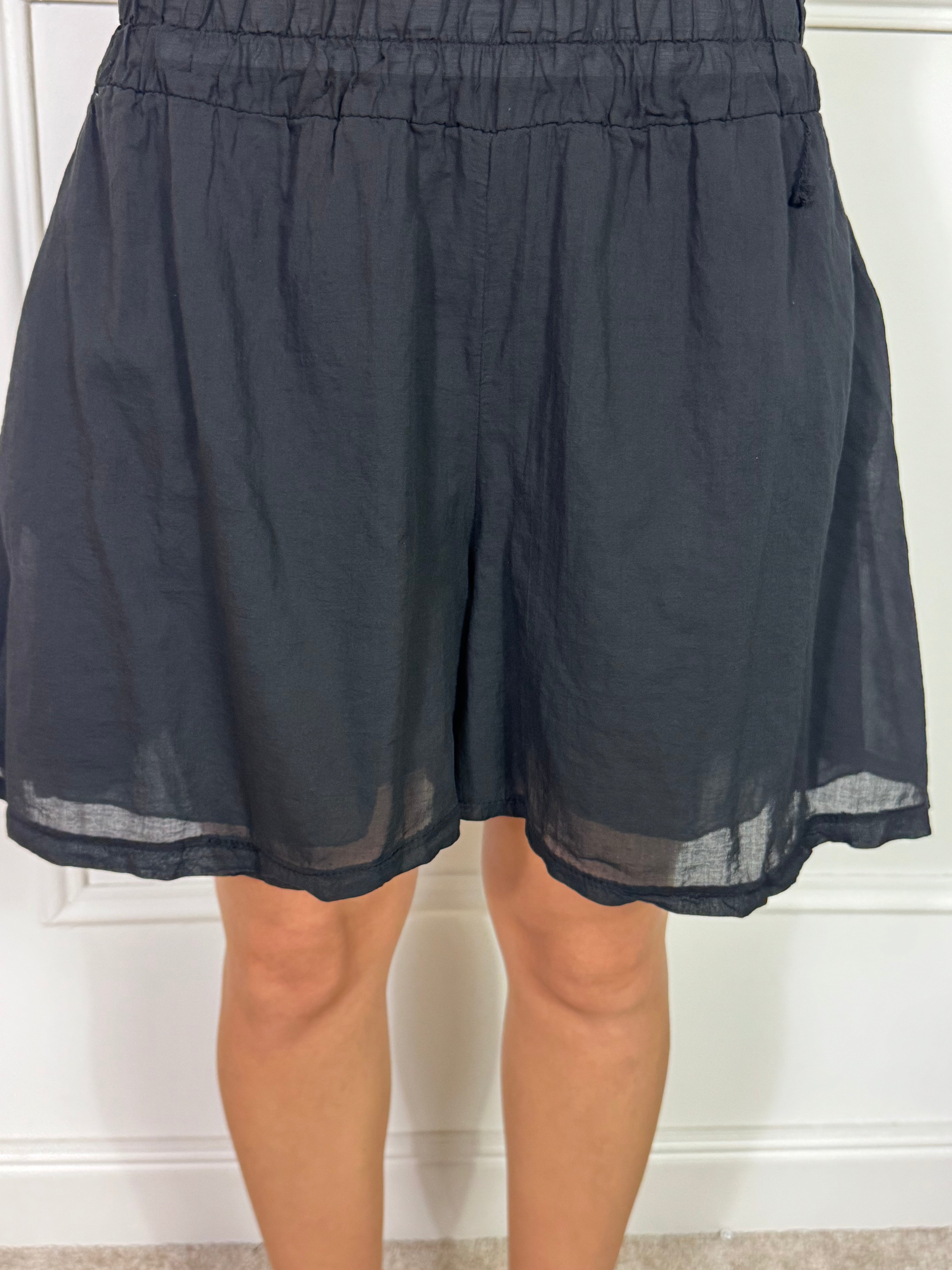 SHORTS Kikisix in mussola di cotone TINTA UNITA