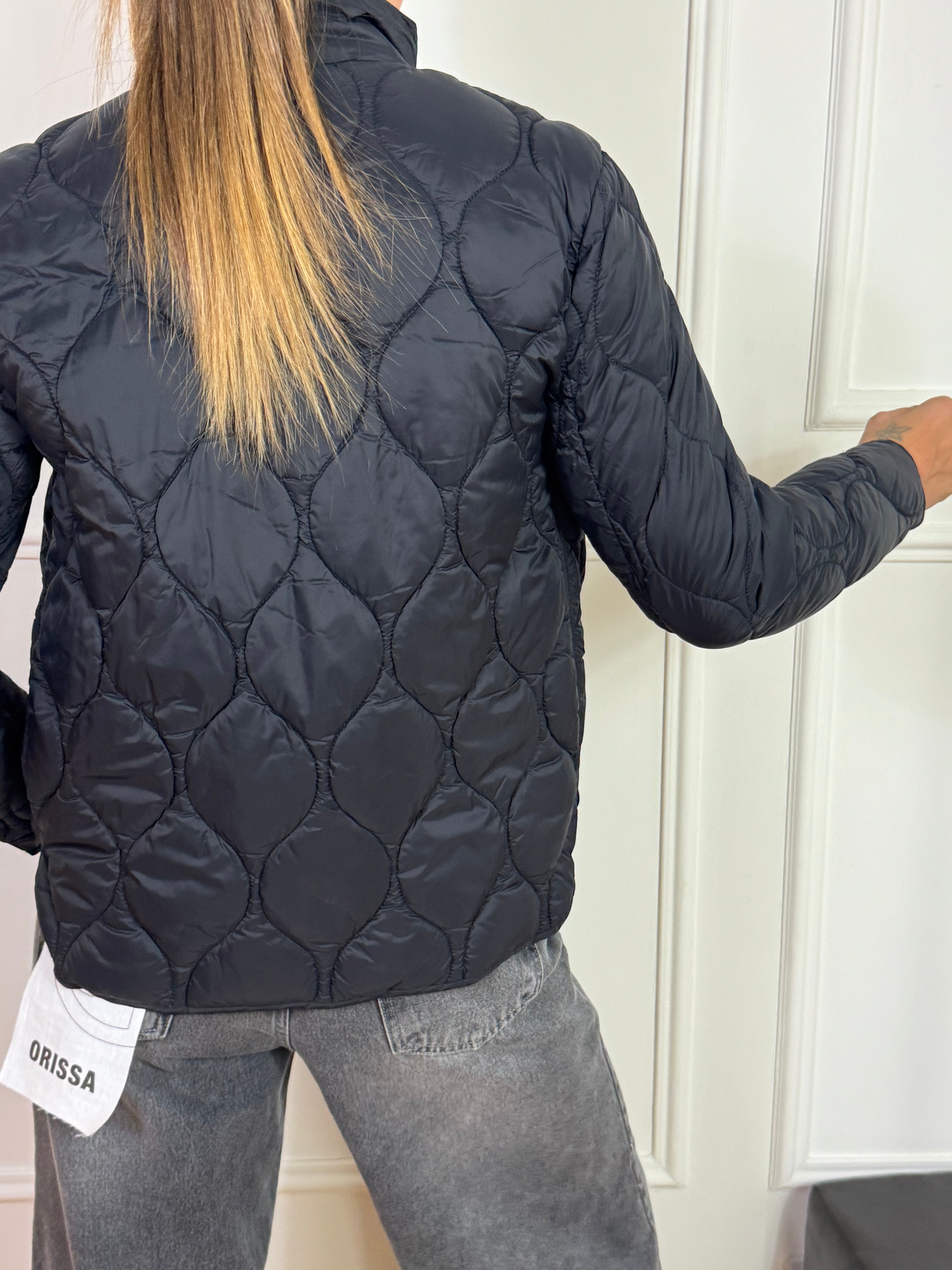 Piumino corto leggero ONION QUILT Ragno con taschine
