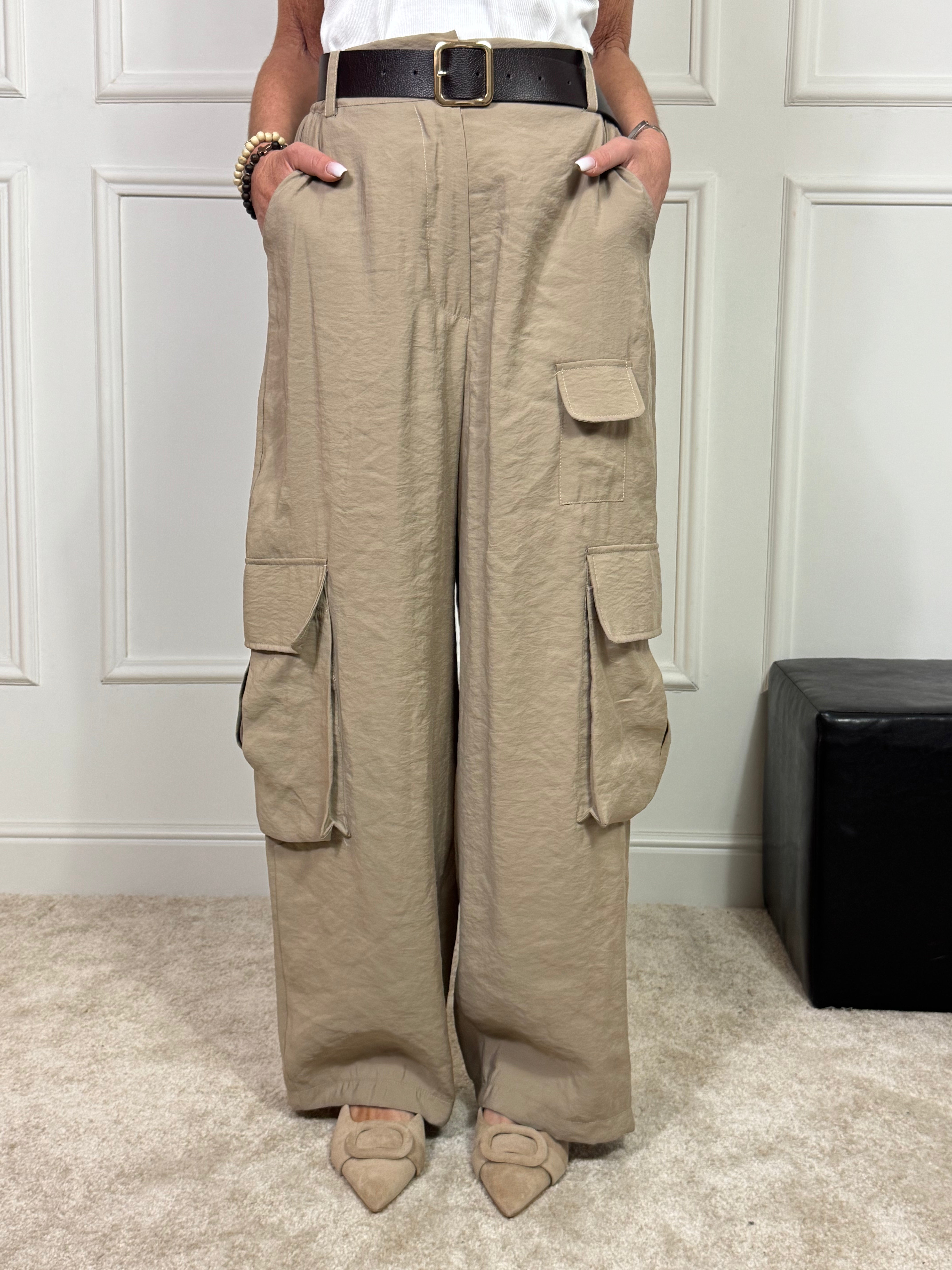 Pantalone Susy Mix CARGO CON CINTURA