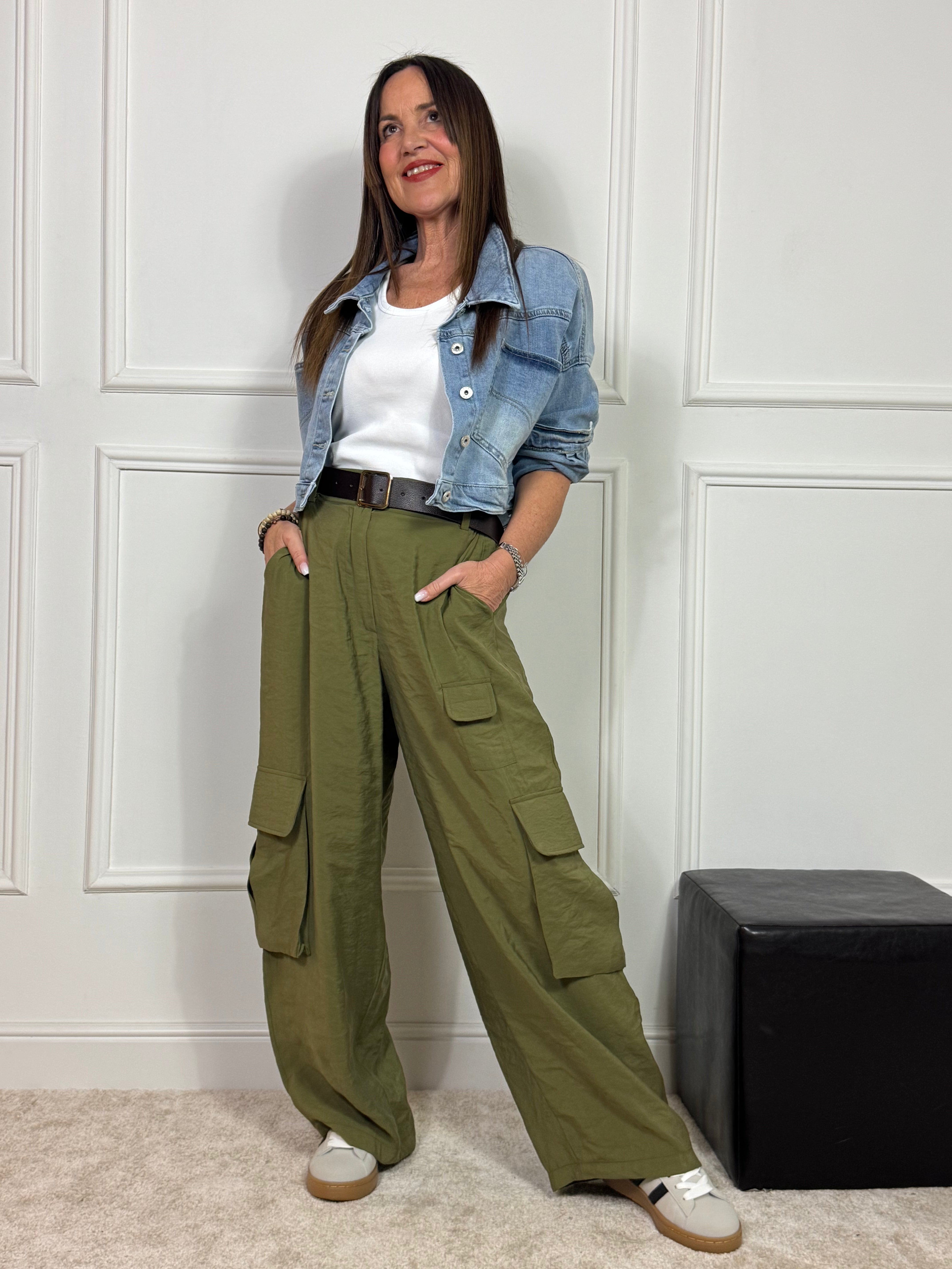 Pantalone Susy Mix CARGO CON CINTURA