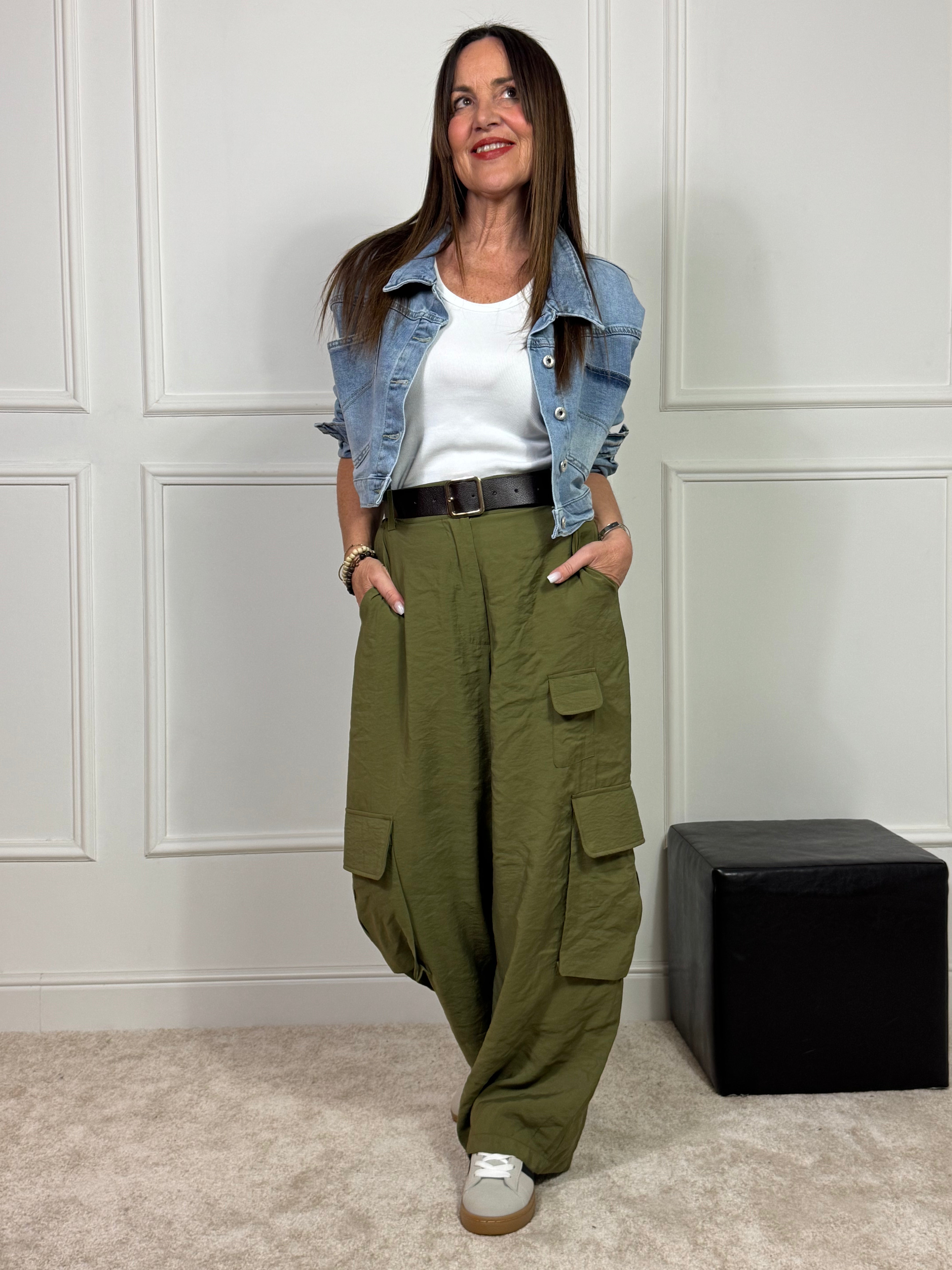 Pantalone Susy Mix CARGO CON CINTURA