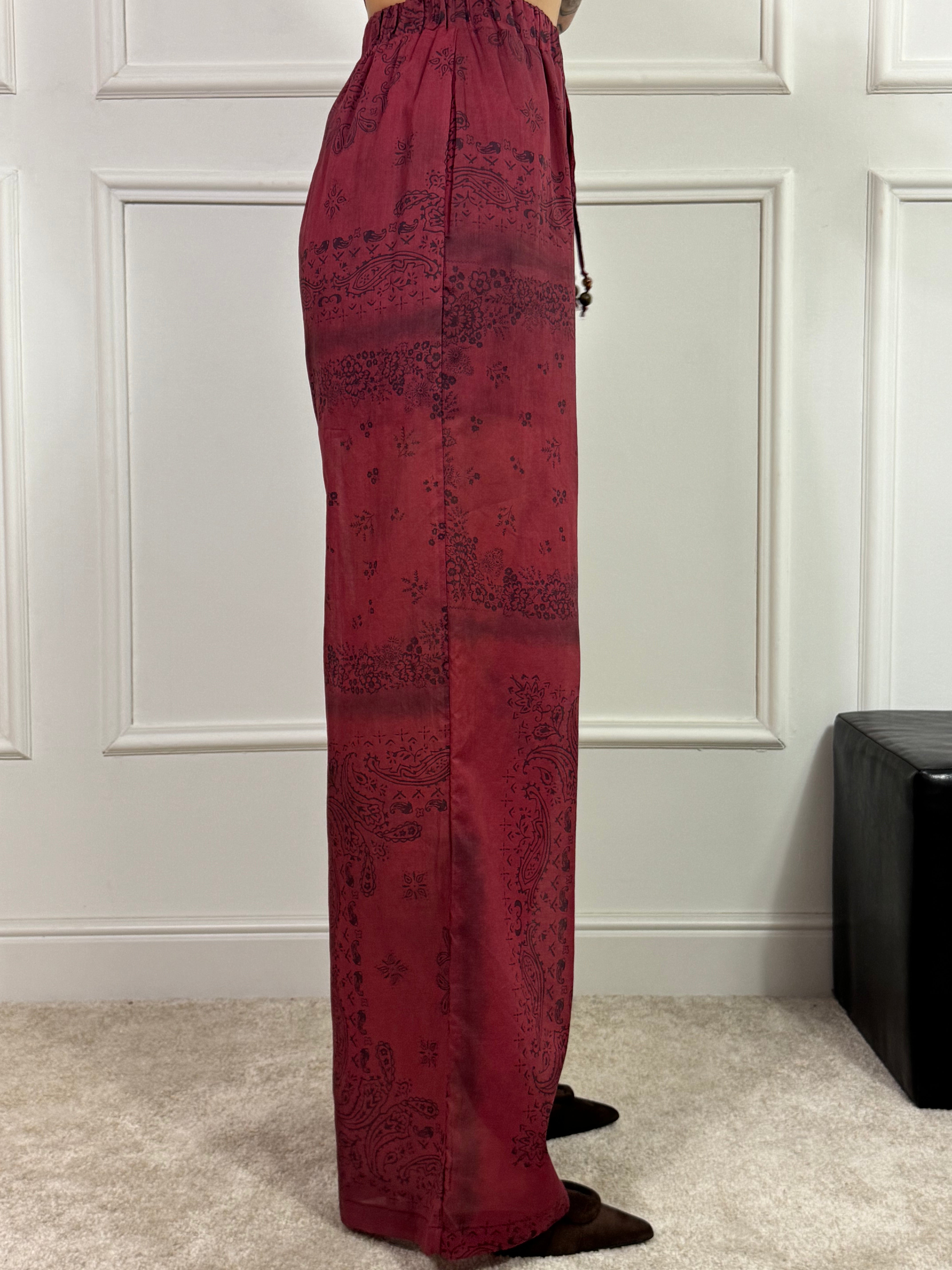 Pantalone Susy Mix IBIZA - ROSSO INDIA