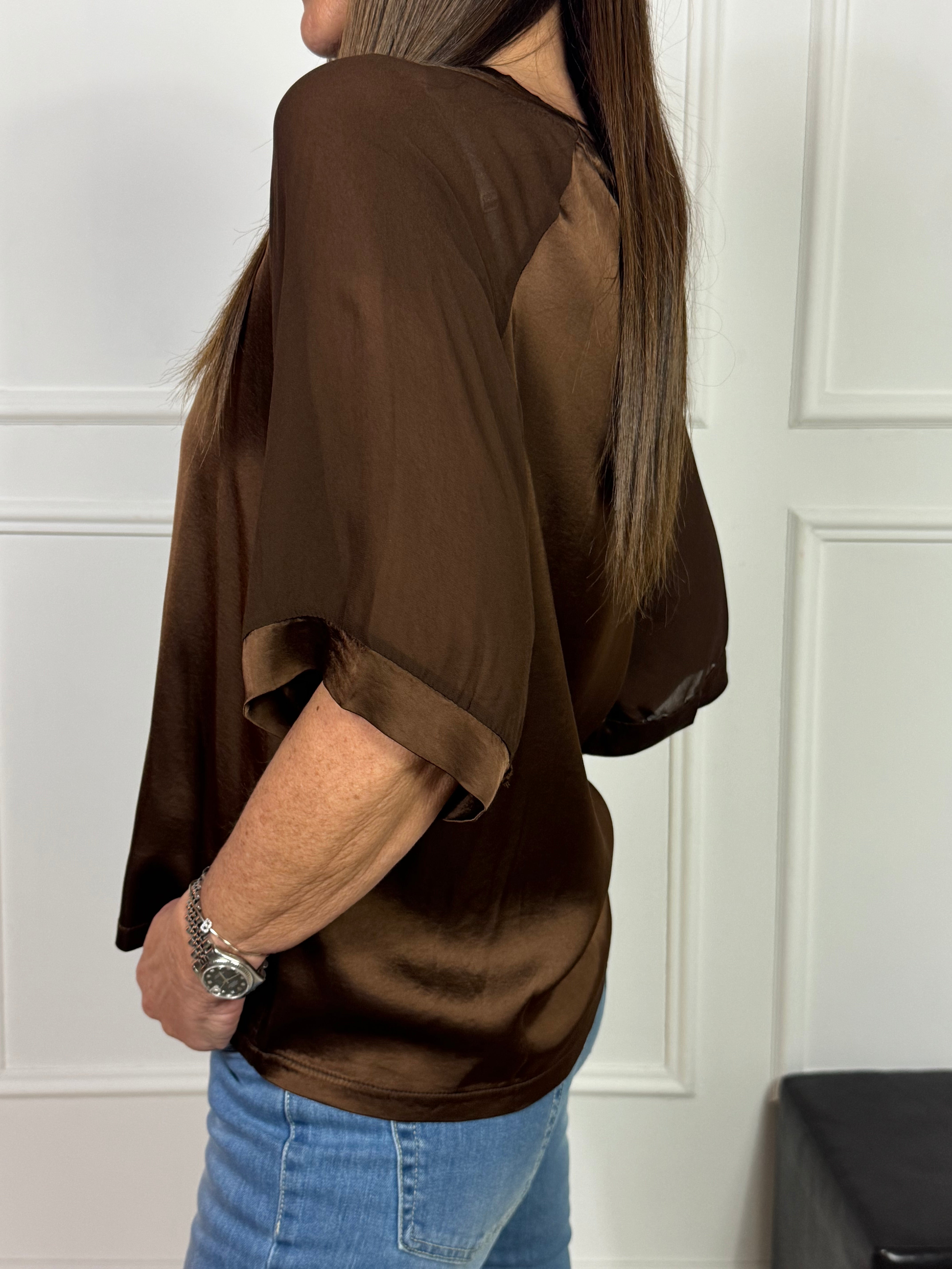 Blusa manica corta Susy Mix in viscosa