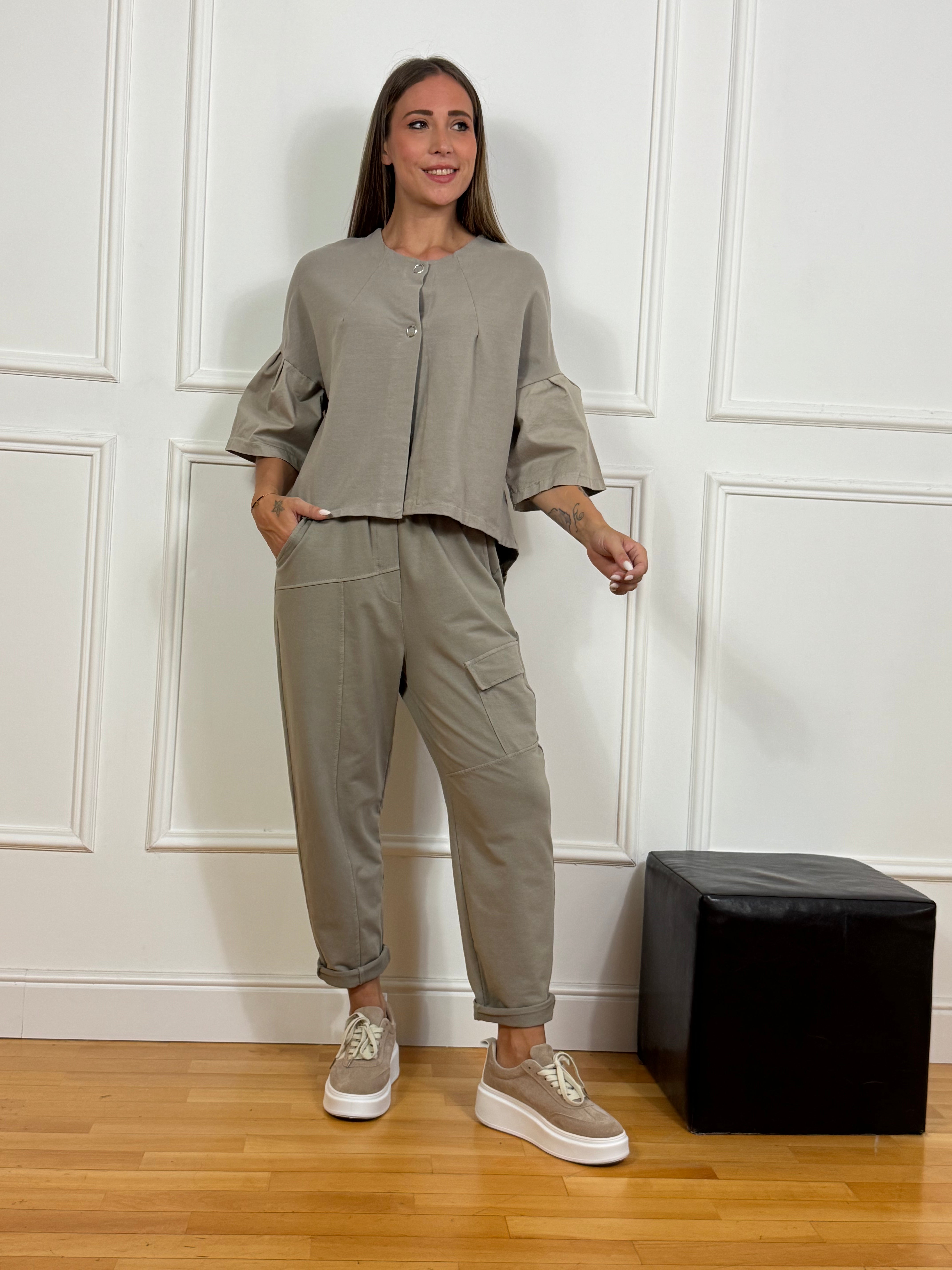 Pantalone in felpa garzata Victoria ILMH CARGO