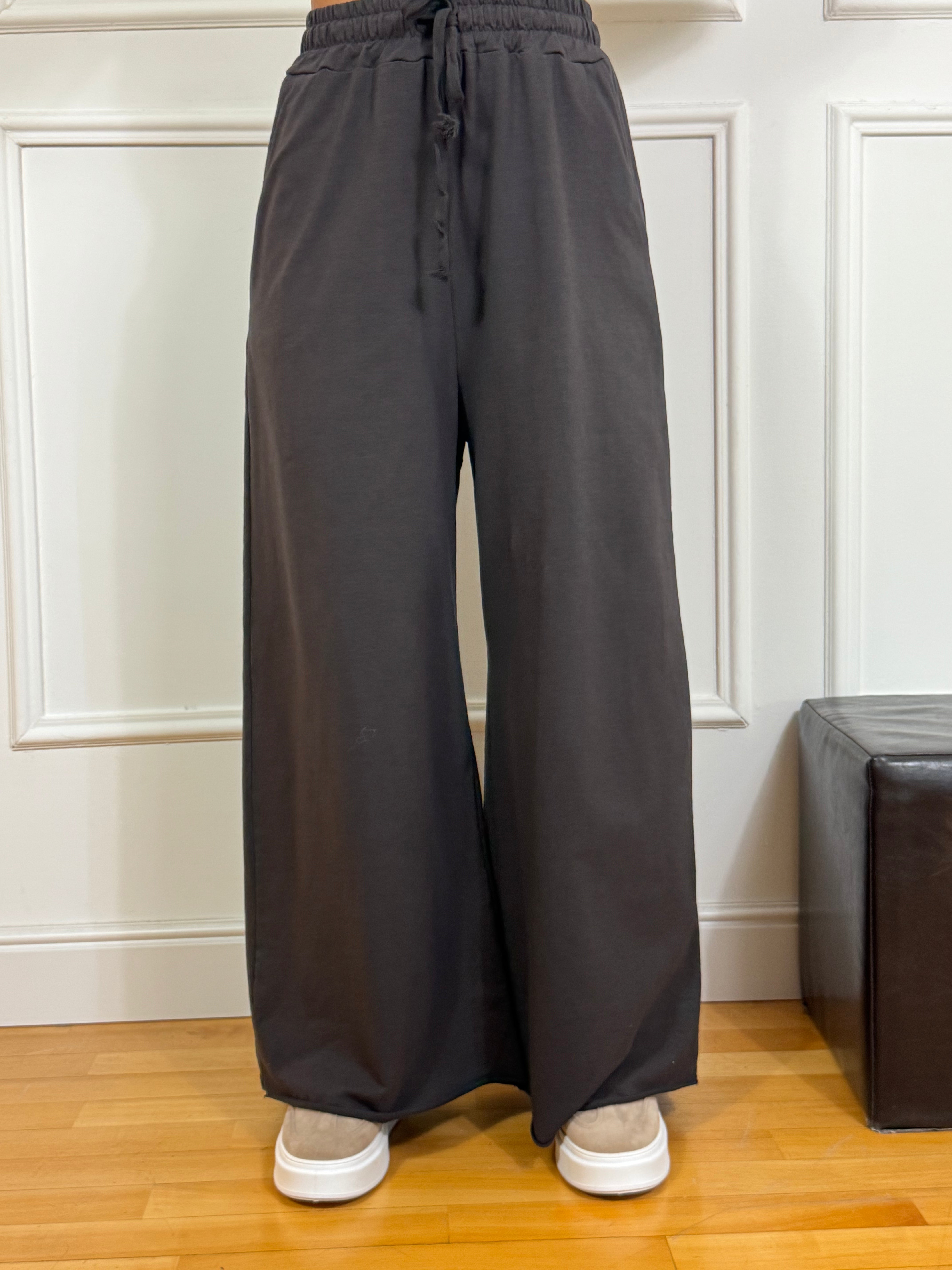 Pantalone in felpa garzata Victoria ILMH PALAZZO