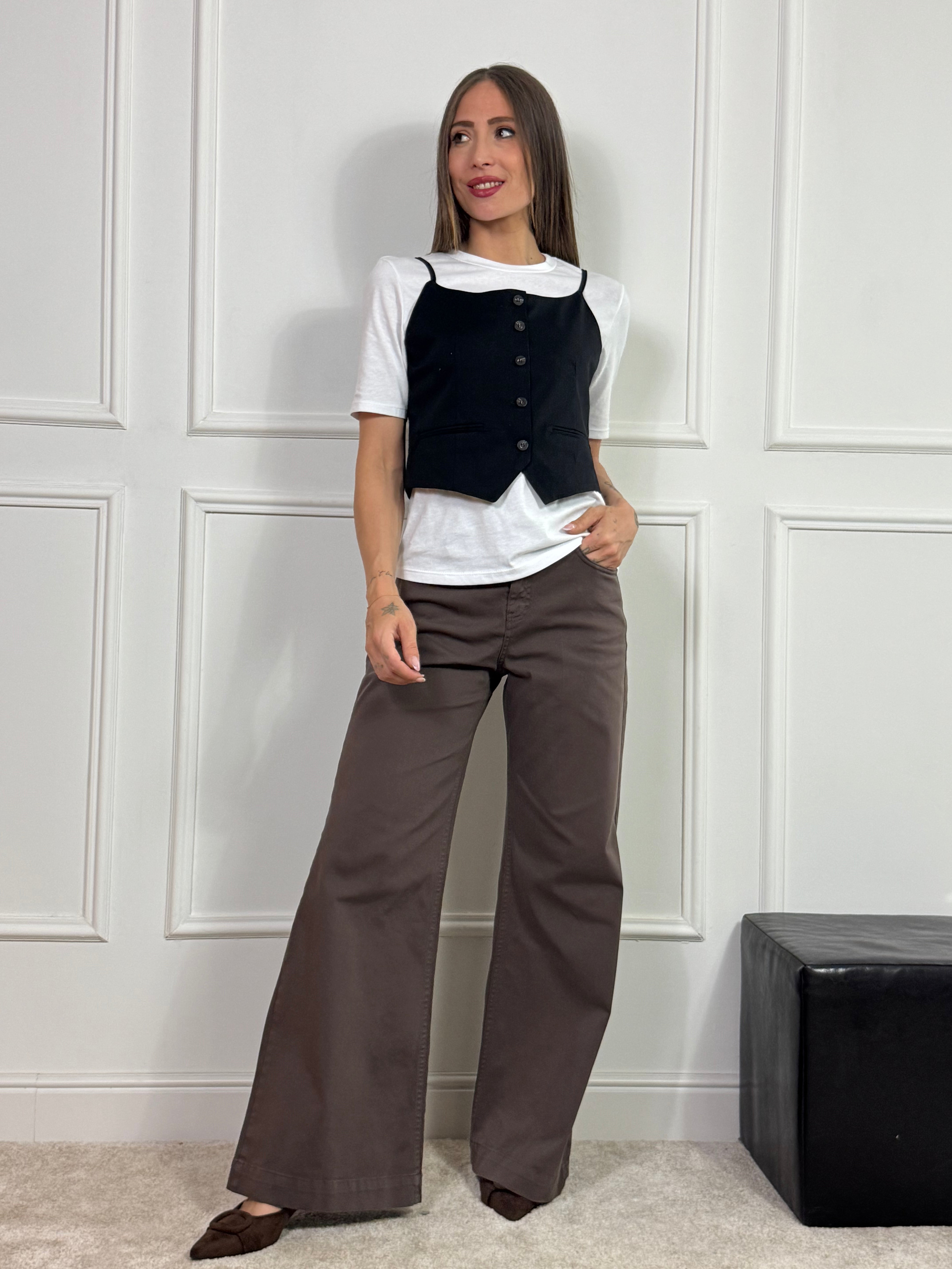 T-shirt Susy Mix + GILET CON SPALLINI
