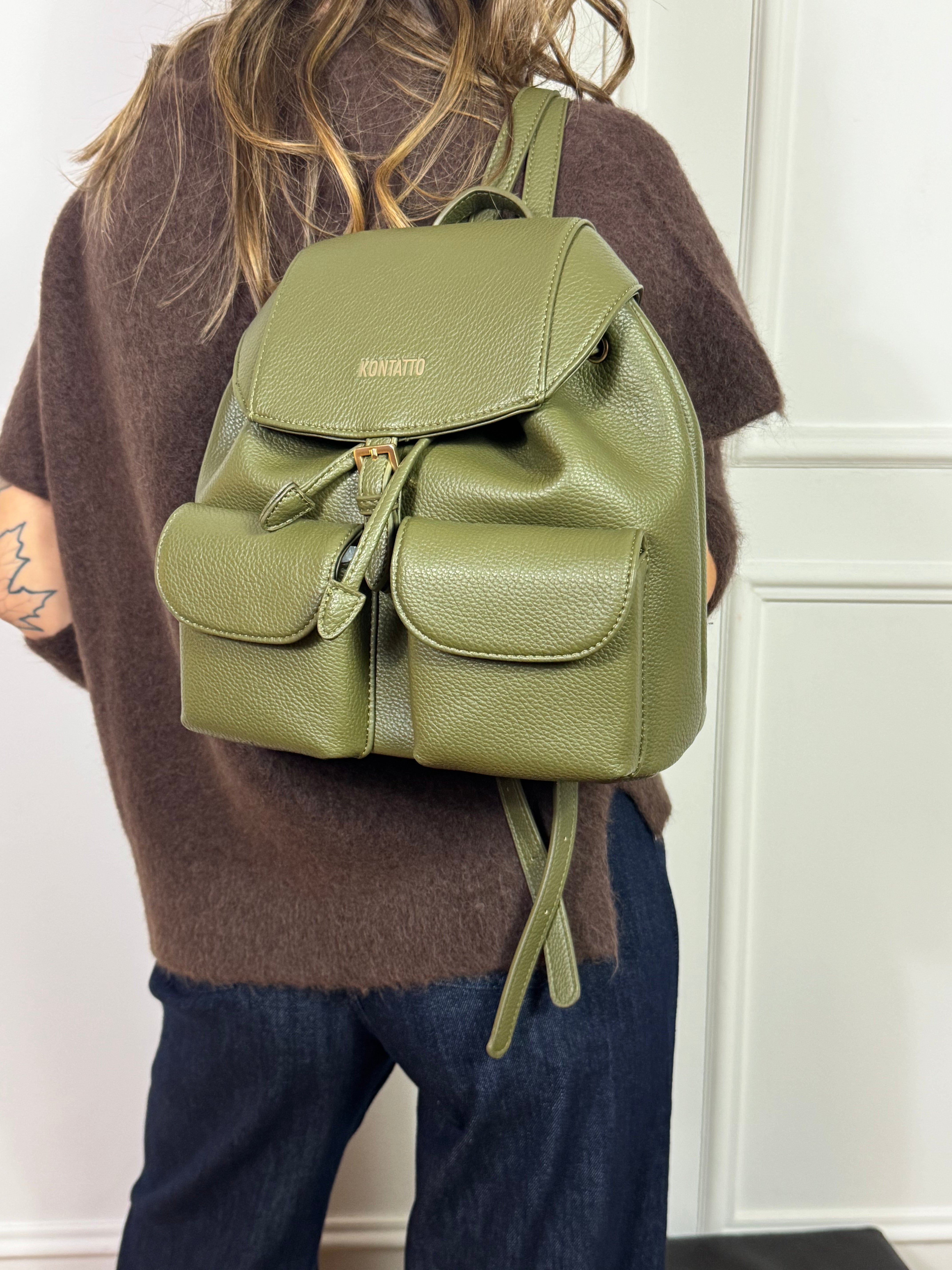 Zaino in ecopelle Kontatto CARGO