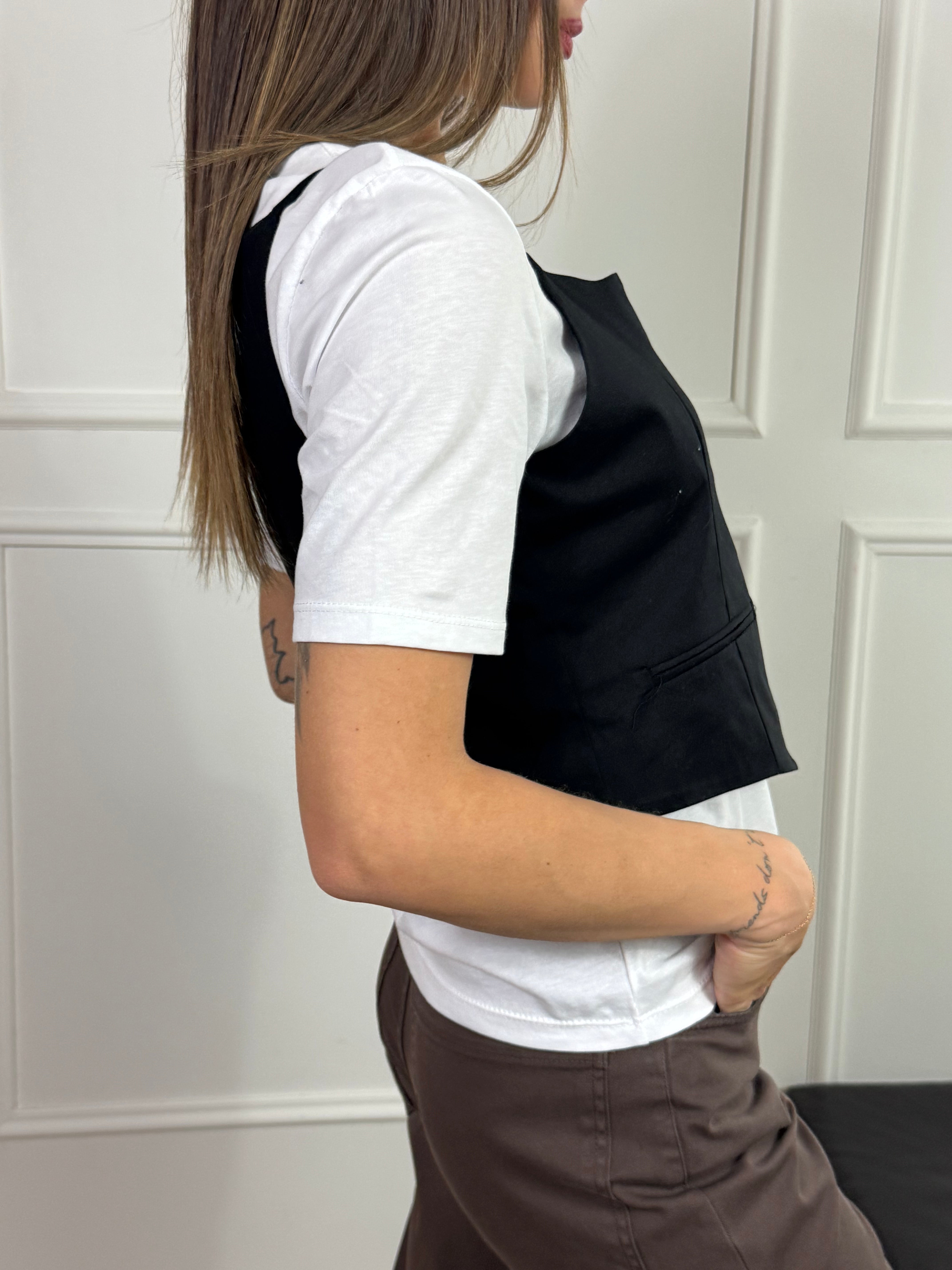 T-shirt Susy Mix + GILET CON SPALLINI