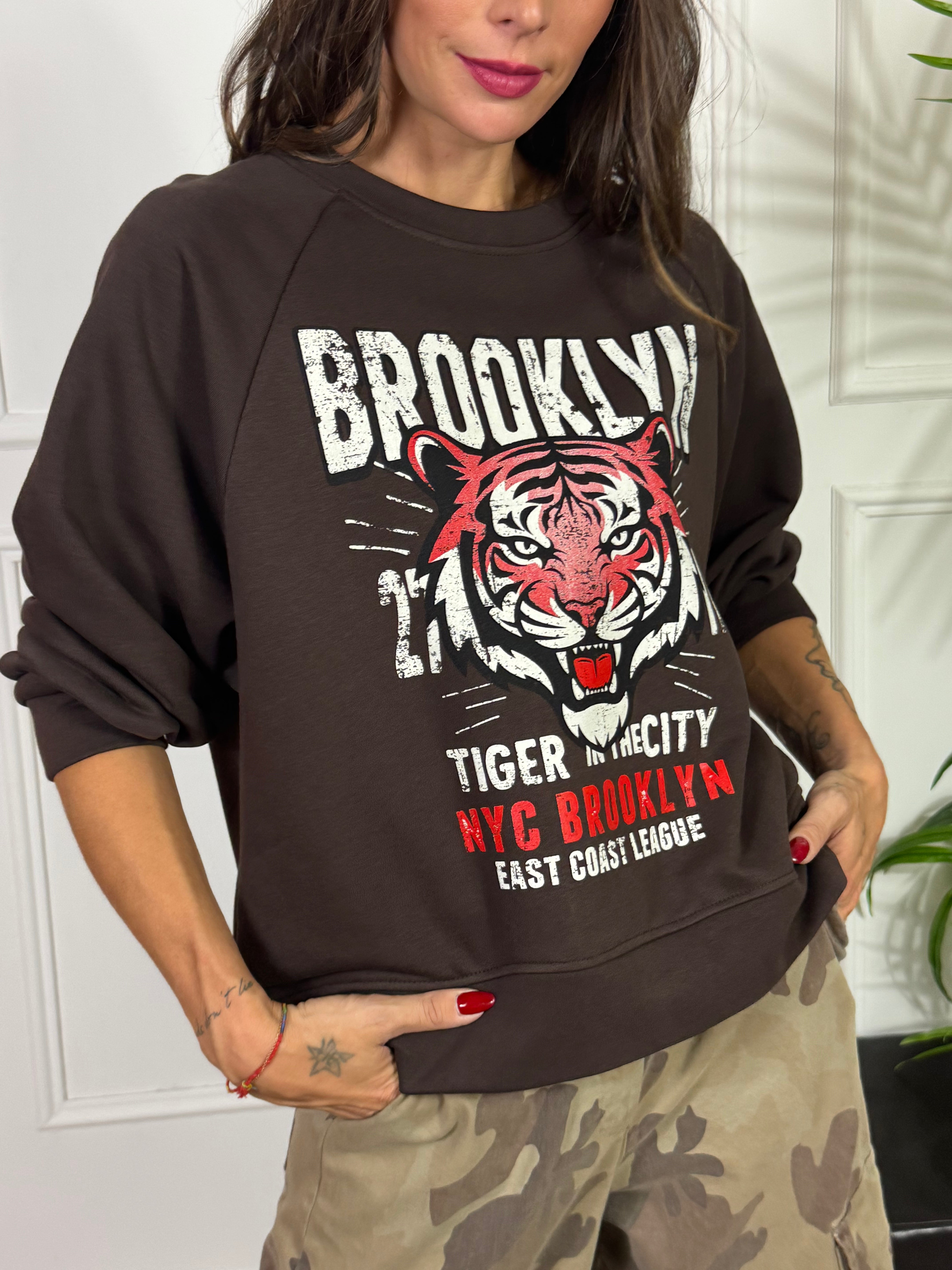 FELPA garzata Susy Mix TIGRE
