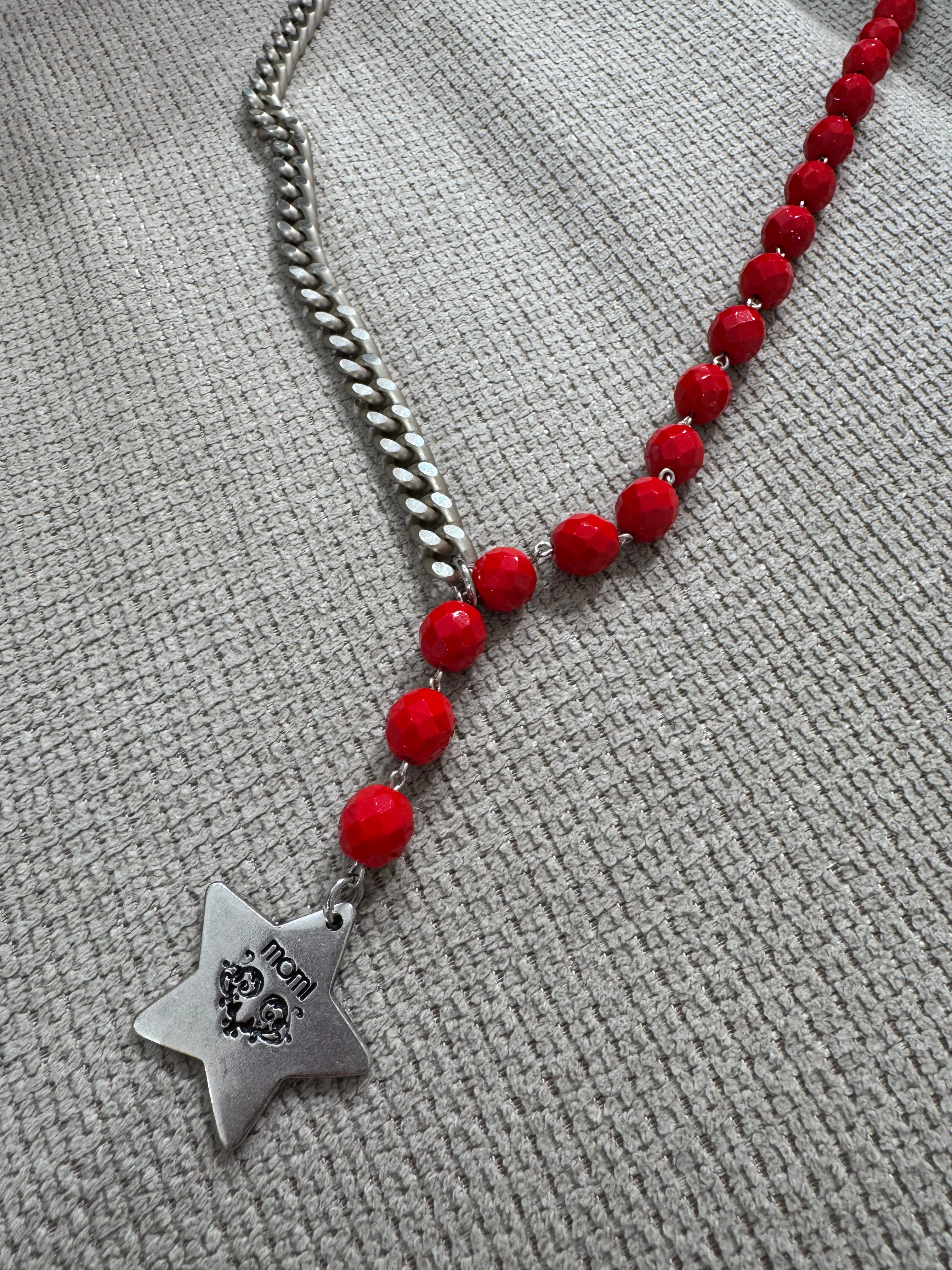 Collana Momi FRANCESCA LUNGA - catena ARGENTO - ciondolo STELLA