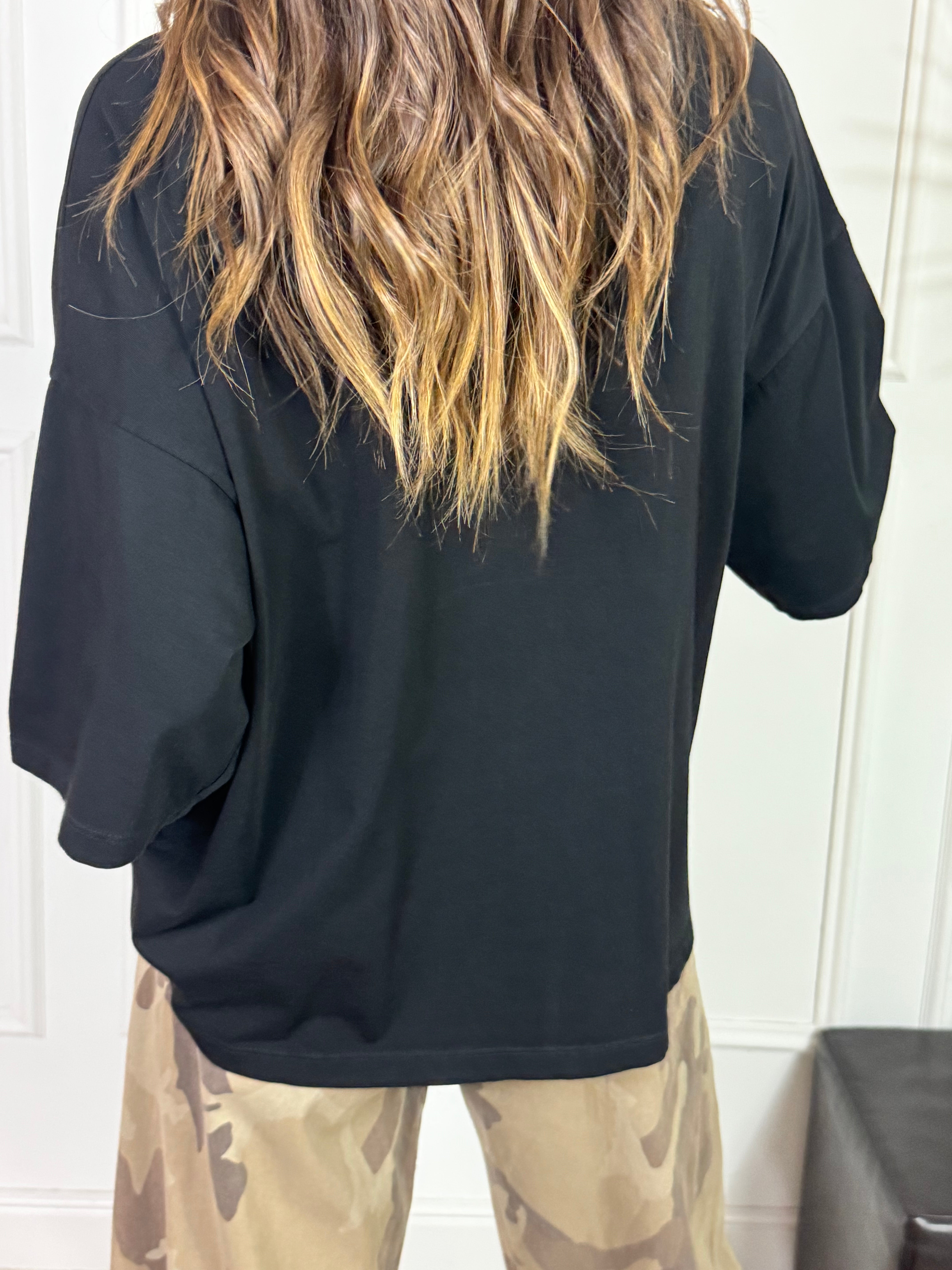Maglia T-SHIRT OVERSIZE Susy Mix TIGRE FULMINE