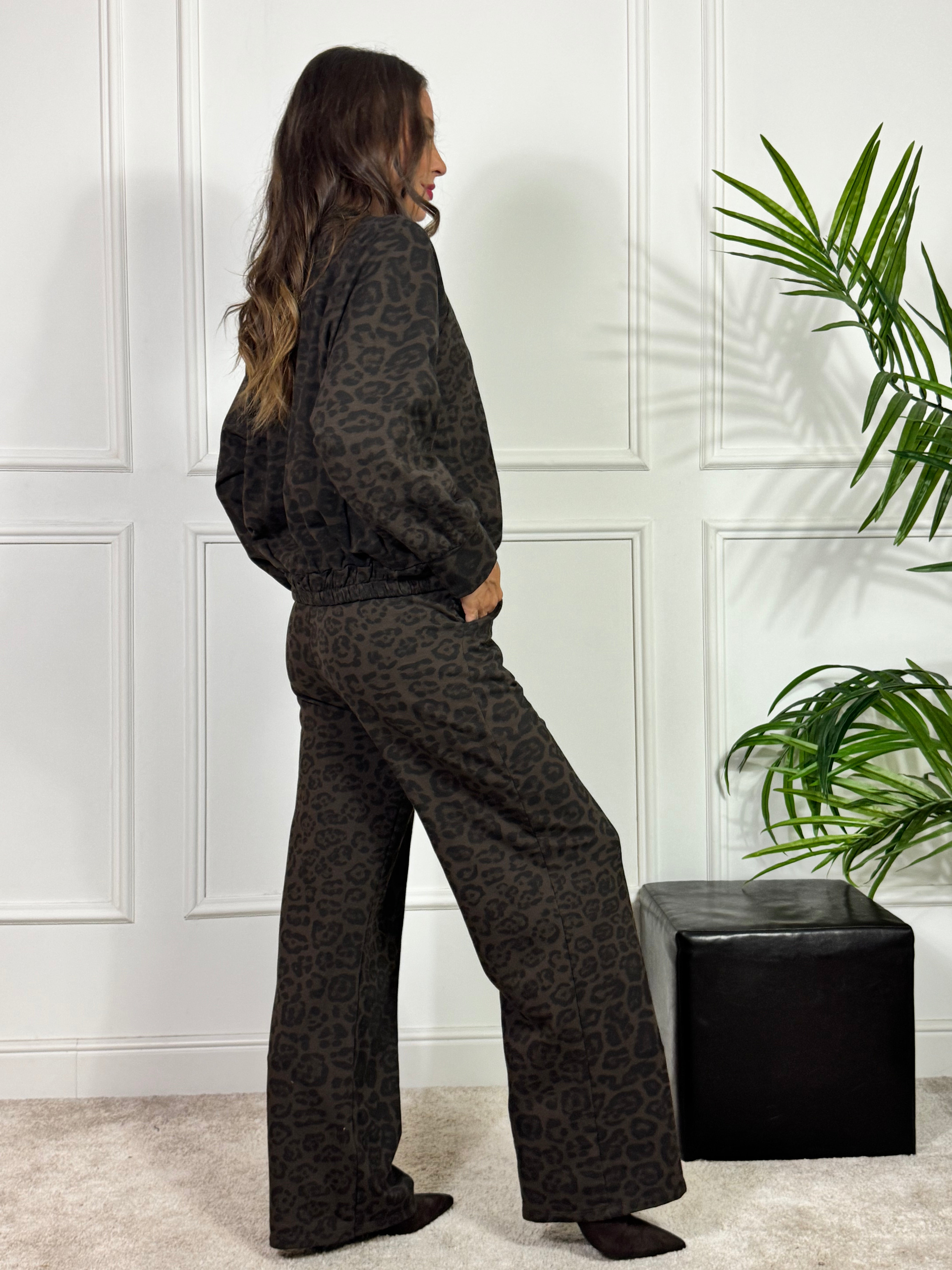 PANTALONE TUTA PALAZZO Susy Mix fantasia MACULATA