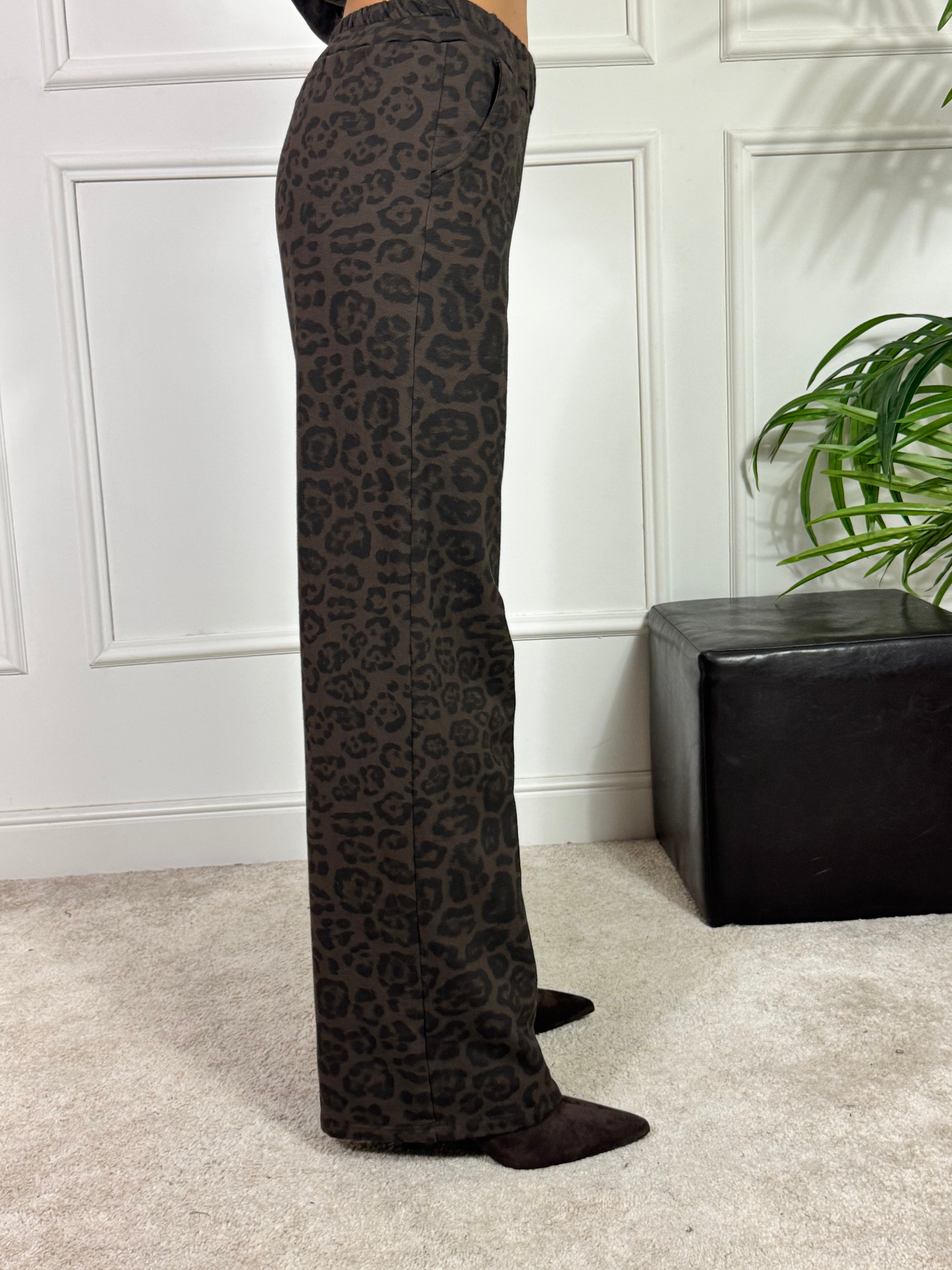 PANTALONE TUTA PALAZZO Susy Mix fantasia MACULATA