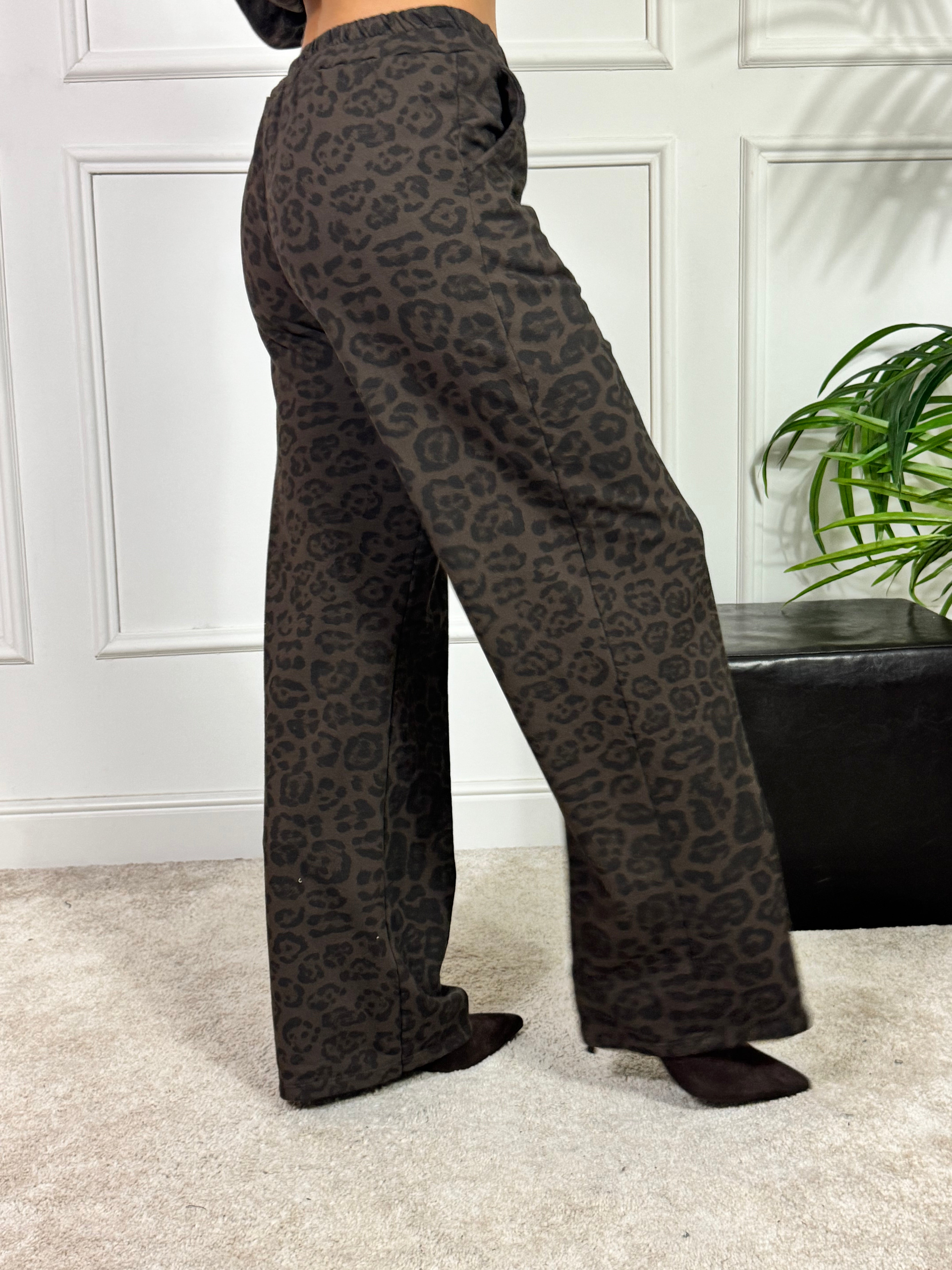 PANTALONE TUTA PALAZZO Susy Mix fantasia MACULATA