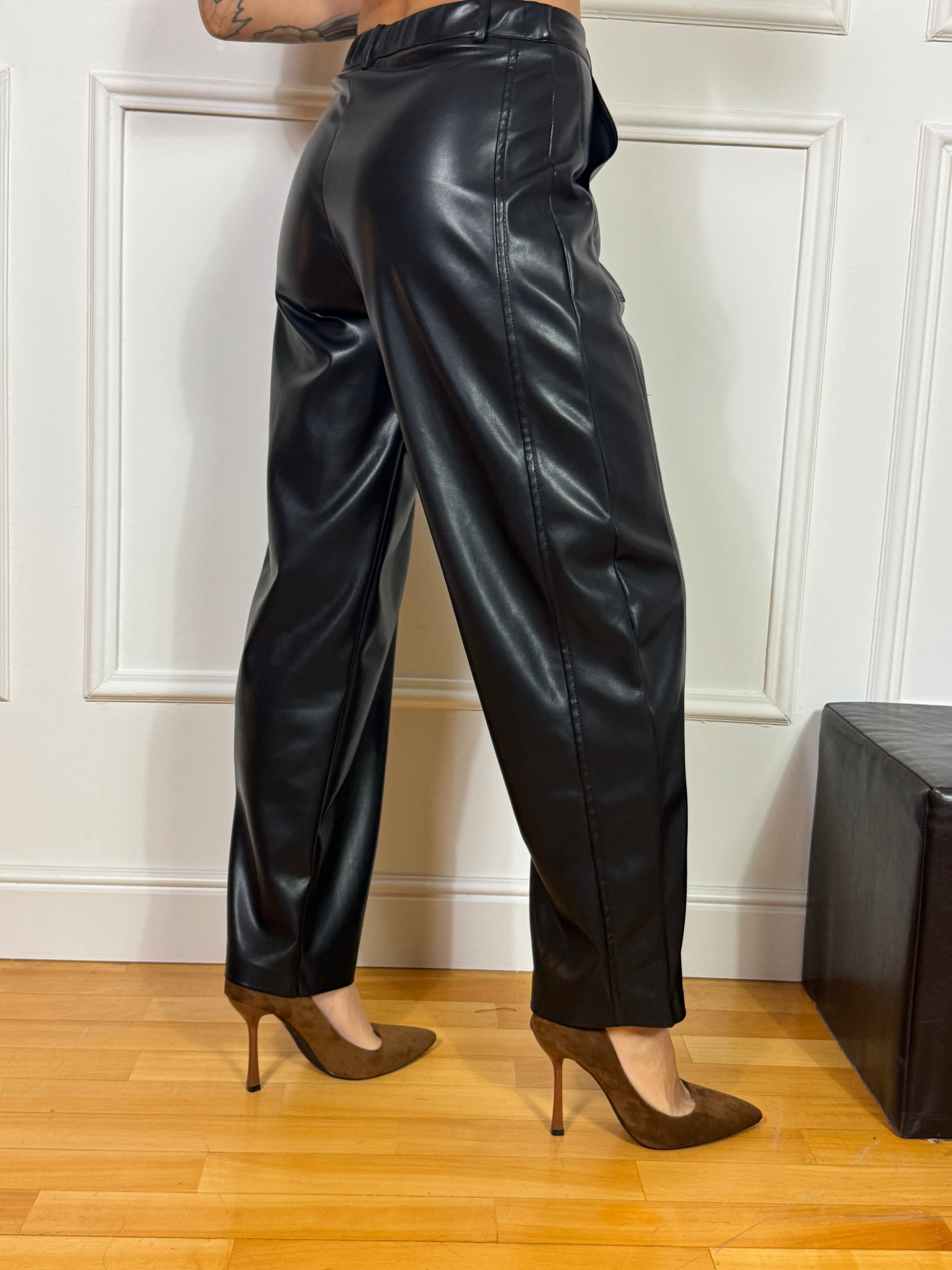 Pantalone in ECOPELLE Susy Mix a OVETTO