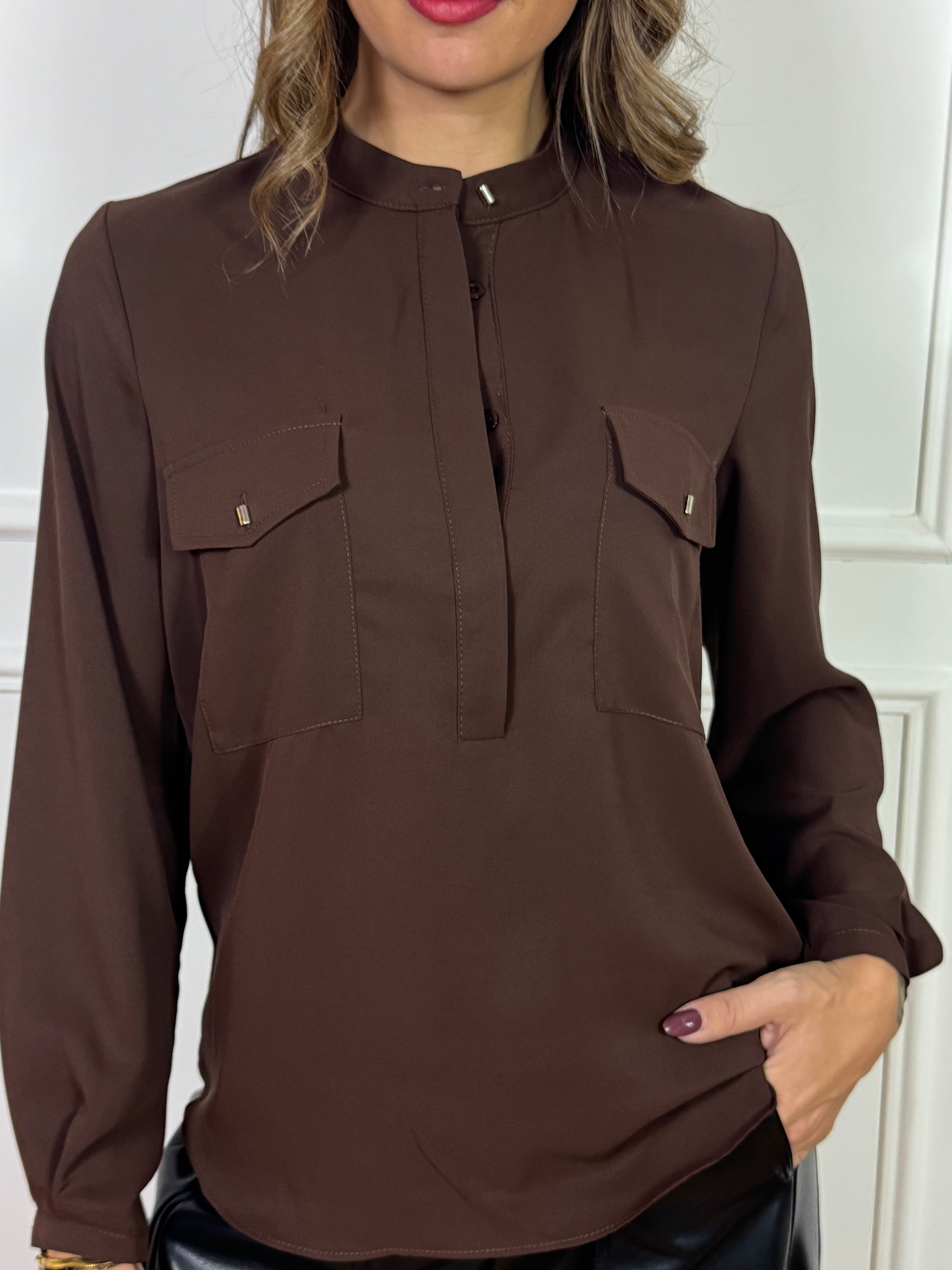 Camicia blusa Susy Mix con taschini