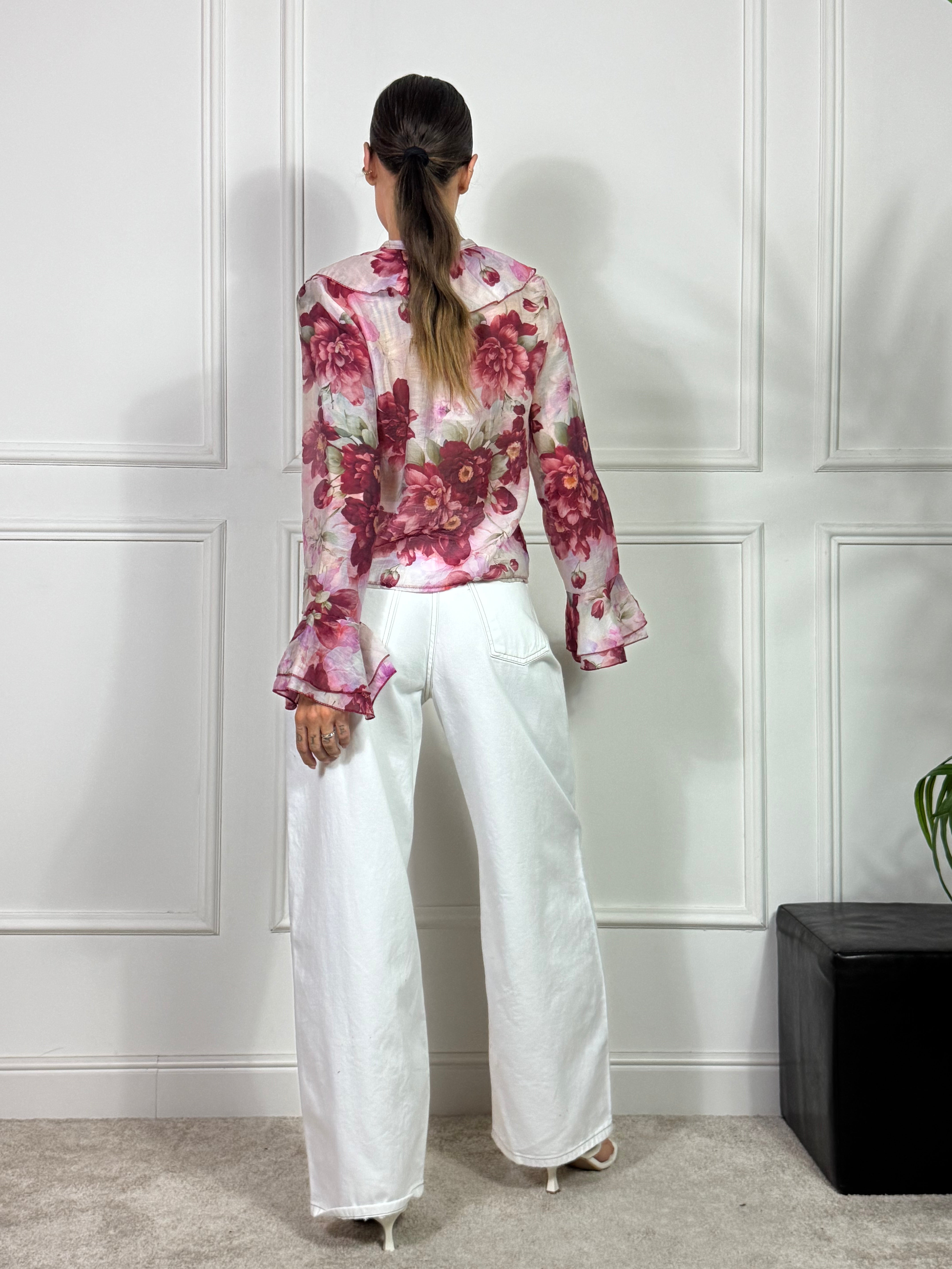 Jeans Susy Mix BIANCO CUCITURE MARRONI