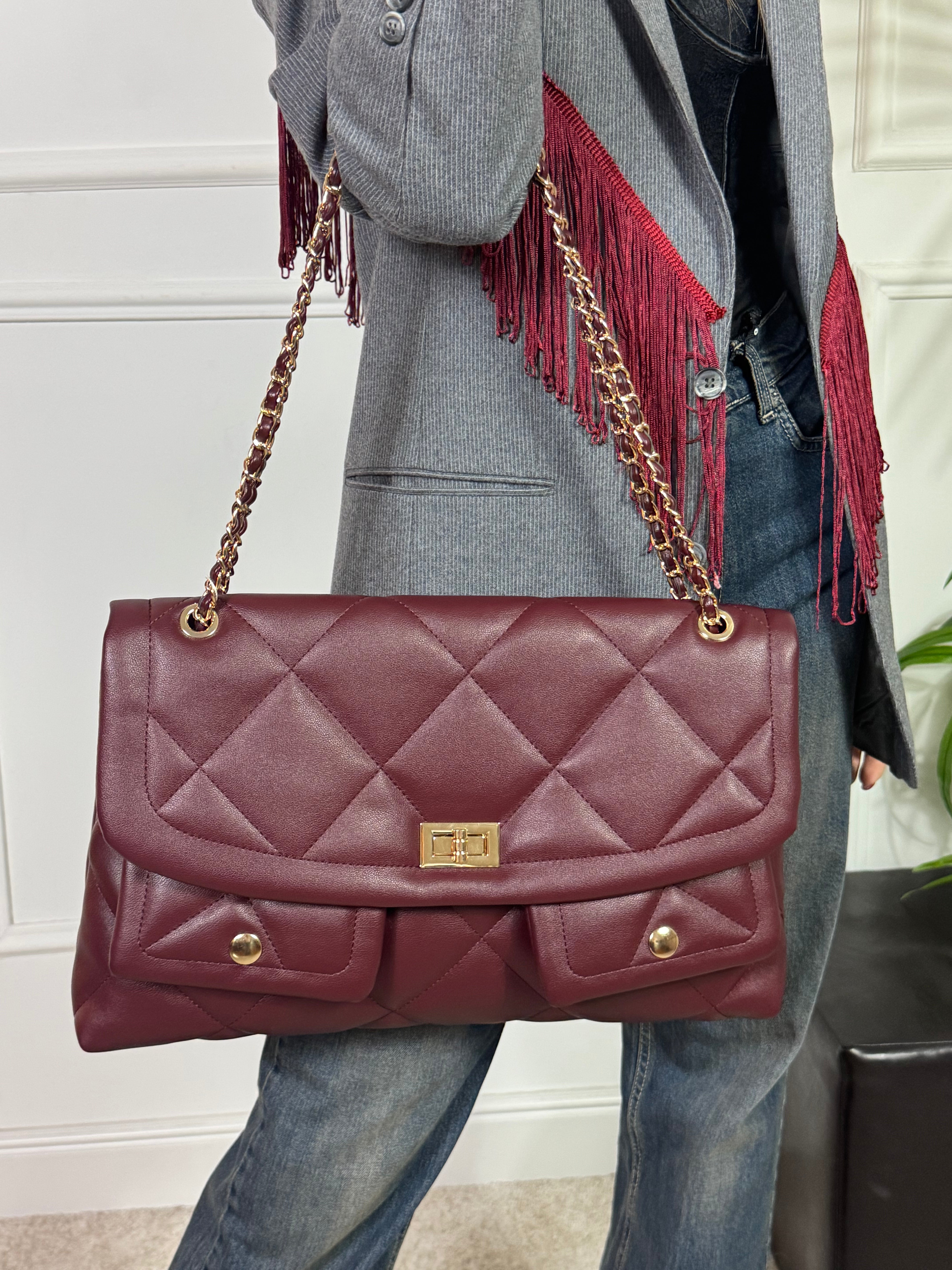 Borsa in ecopelle TRAPUNTATA Susy Mix