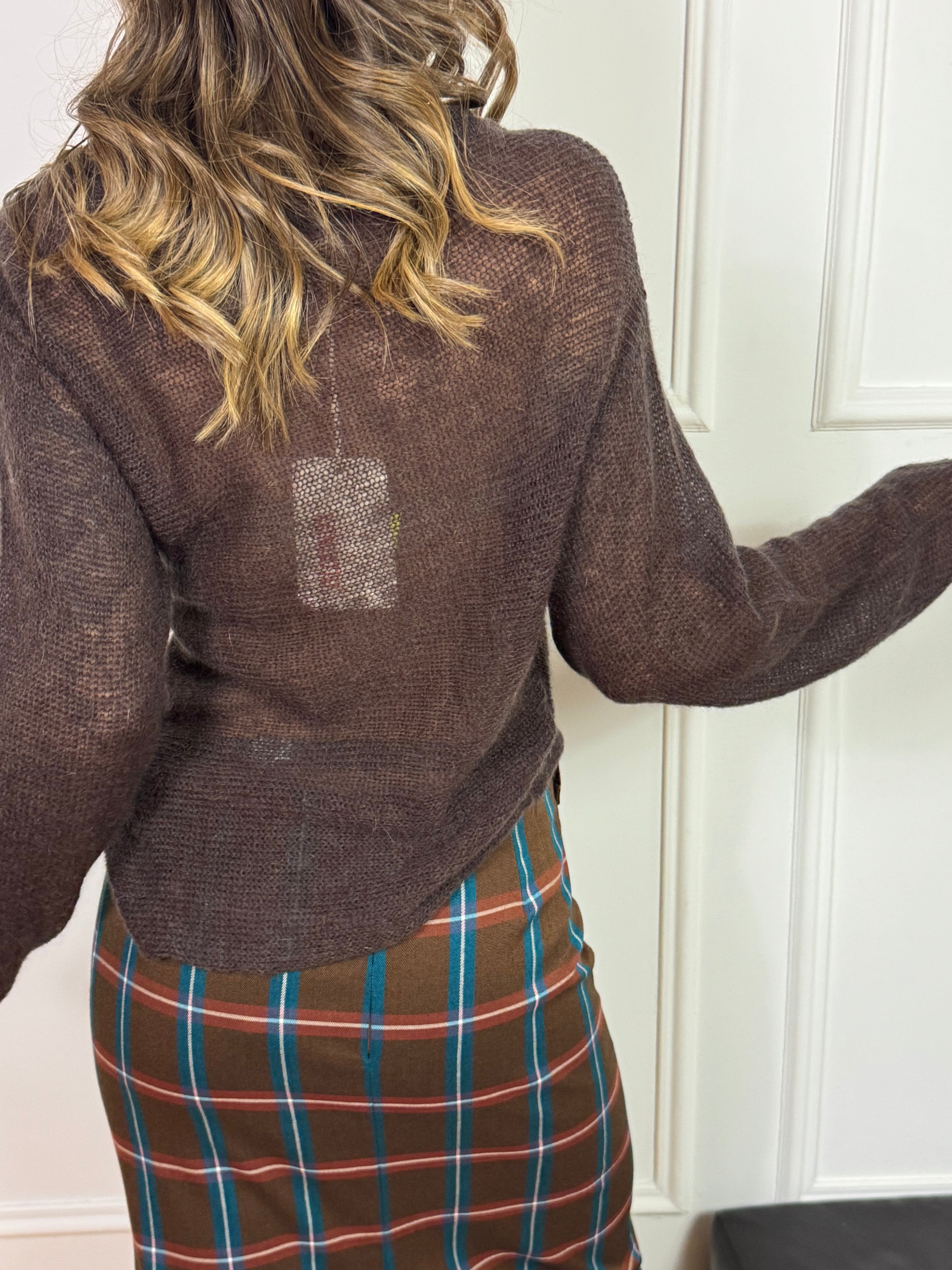 Maglia misto mohair Kontatto BARCA ASIMMETRICA