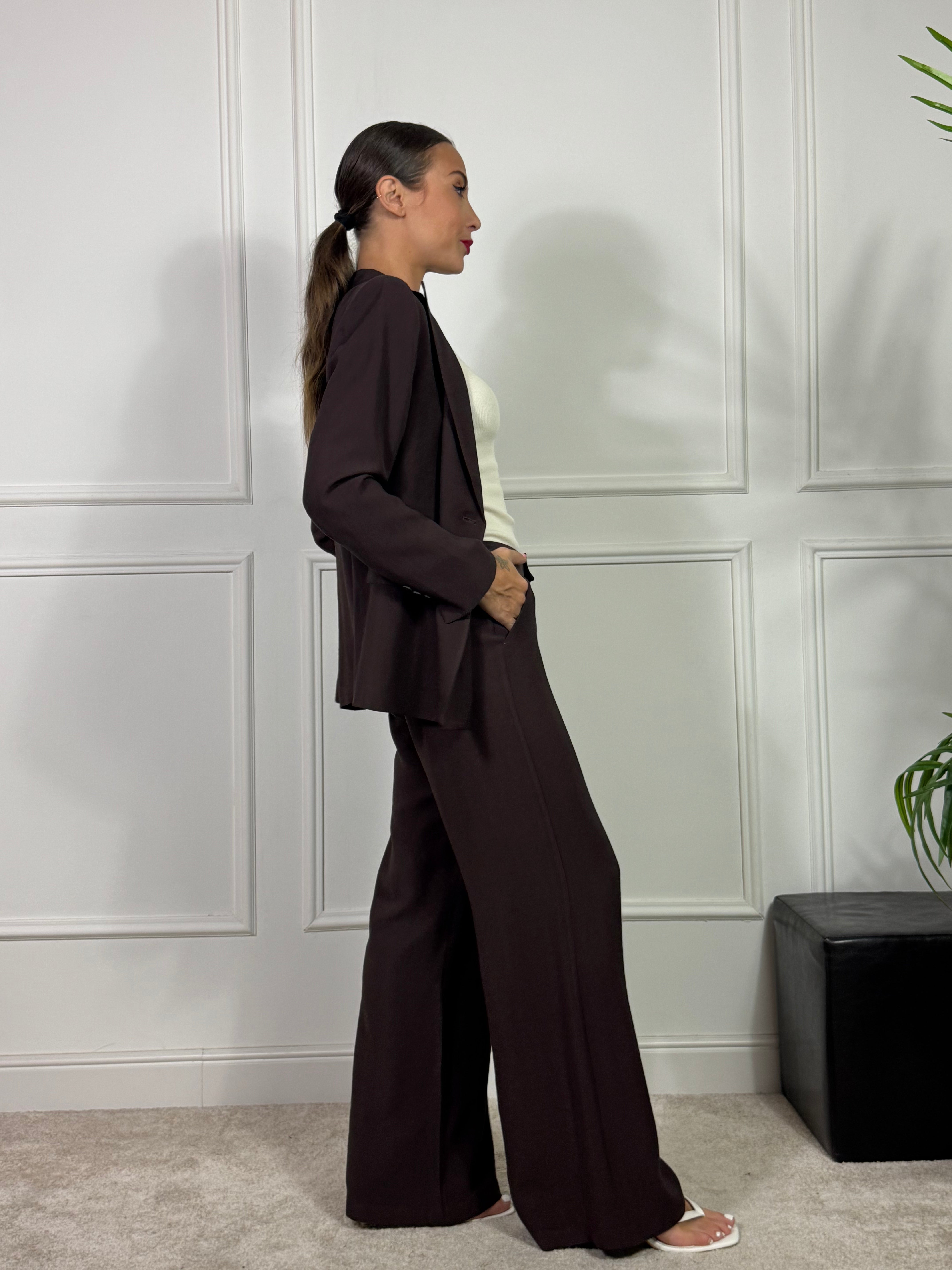 Pantalone ampio Kikisix in misto cotone