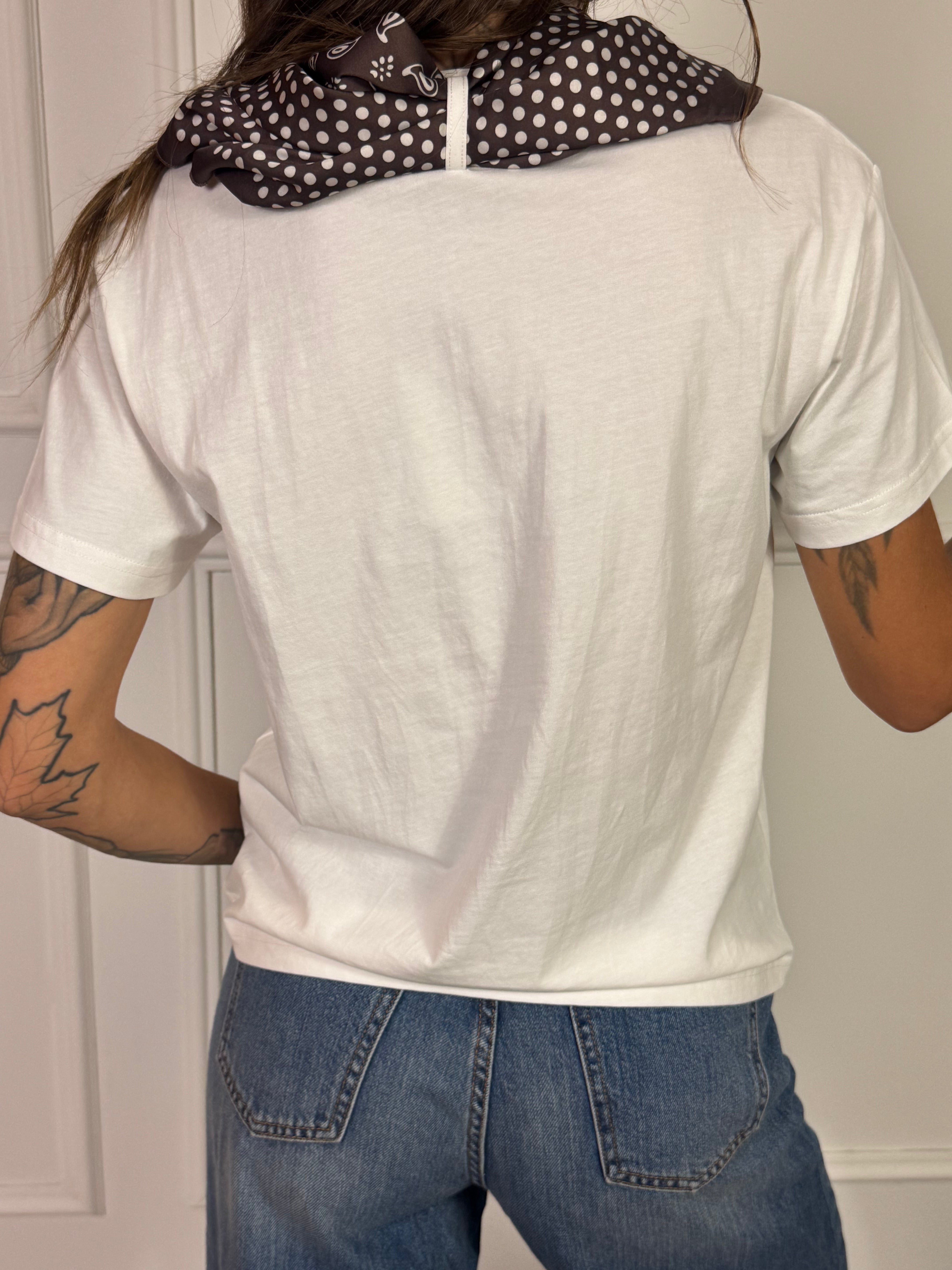 T-shirt con foulard bandana Manila Grace