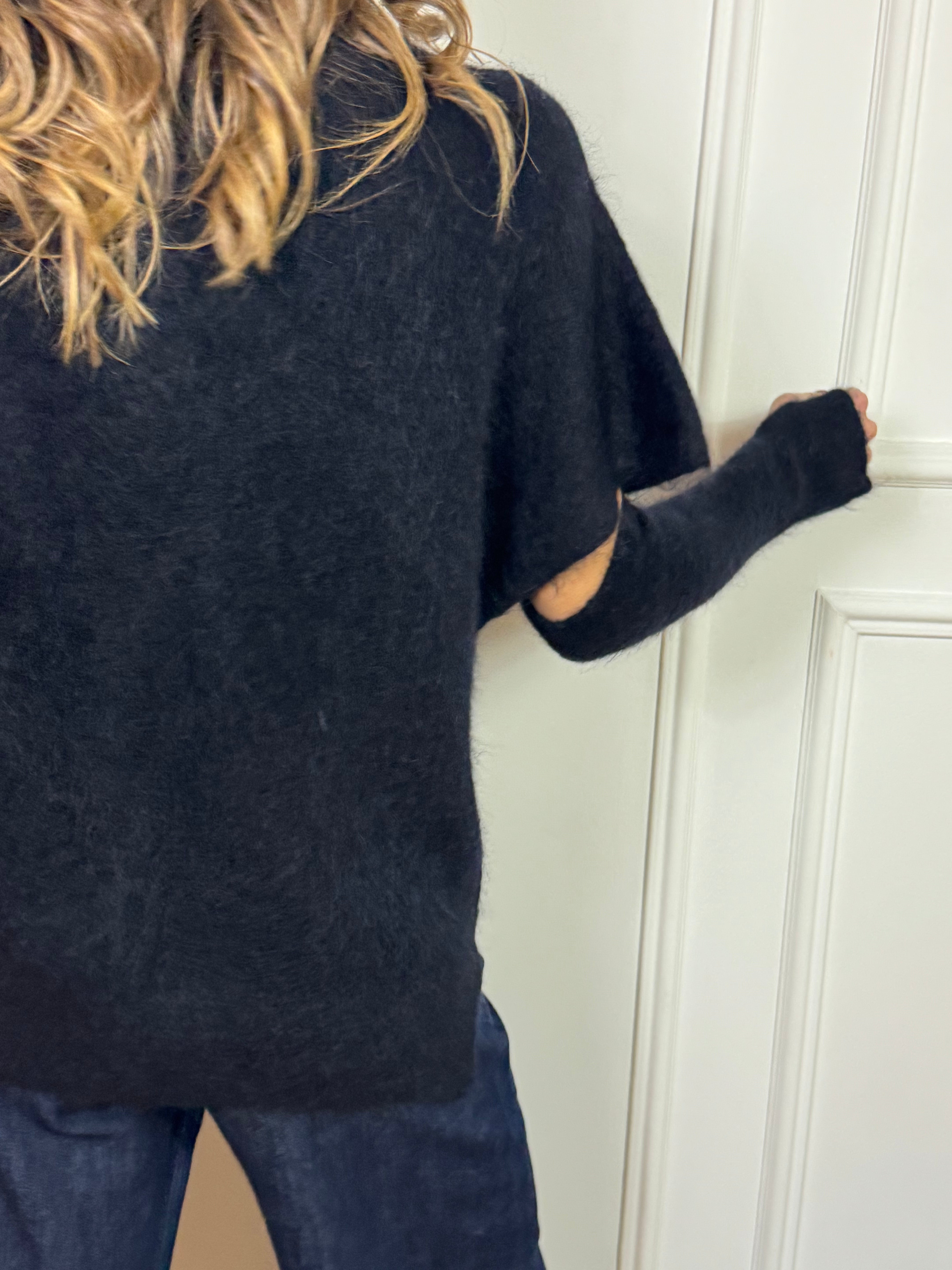 Gilet over / maglia manica accennata misto lana Kontatto