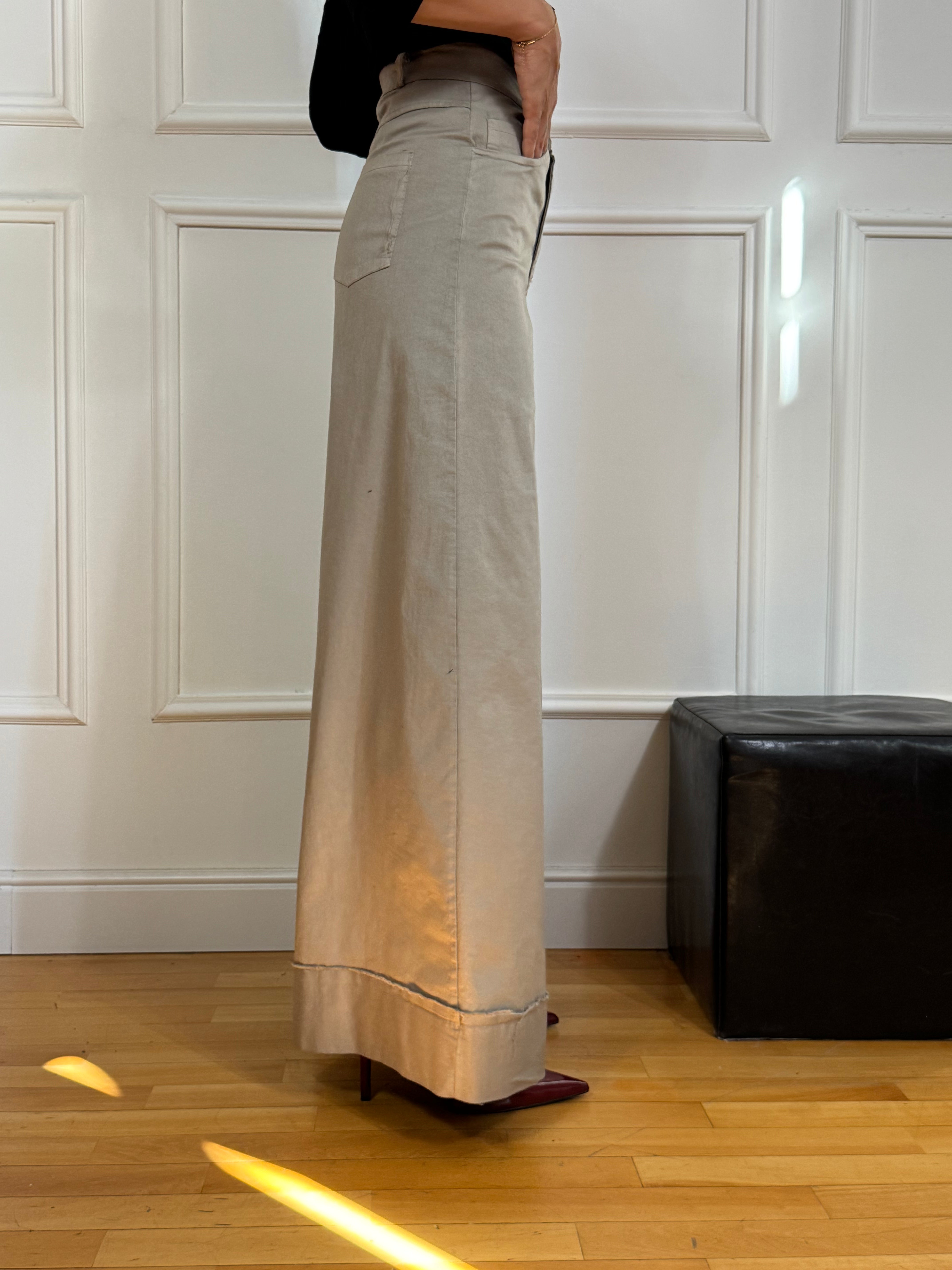 Pantalone in cotone a palazzo Victoria ILMH