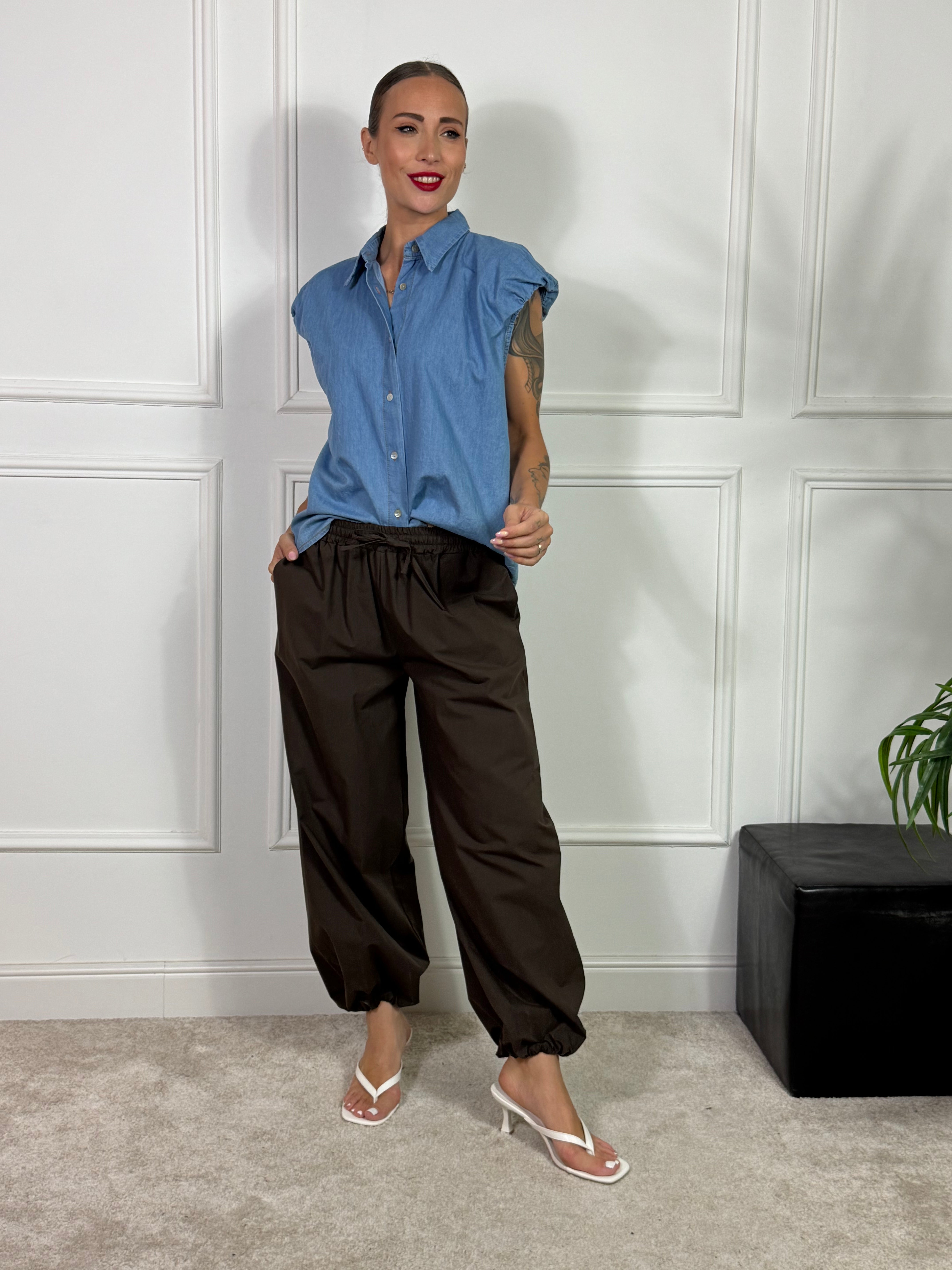 Pantalone in TELA COTONE a palloncino KIKISIX
