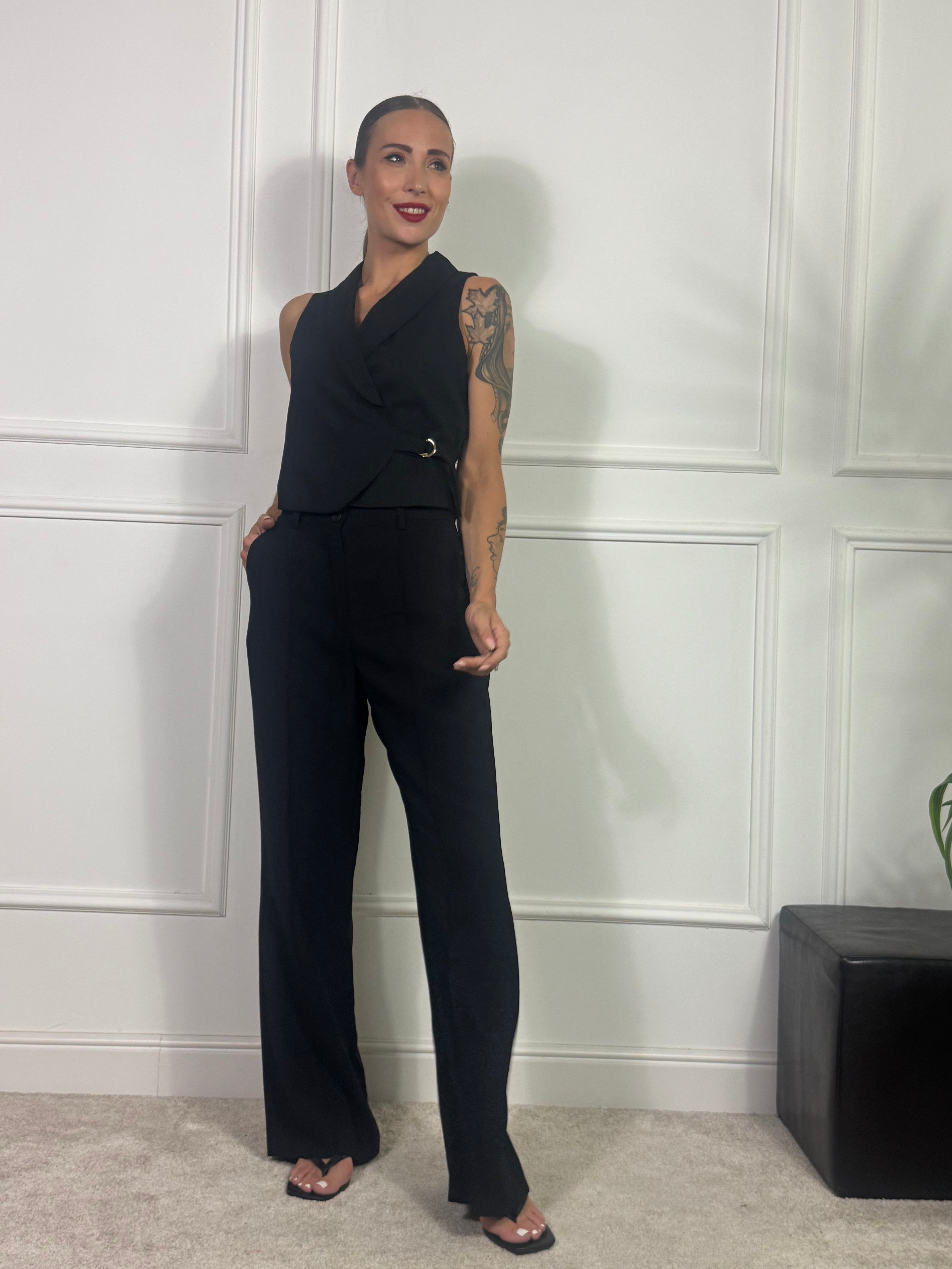 Pantalone FLARED Susy Mix NERVINA PIEGA A VISTA