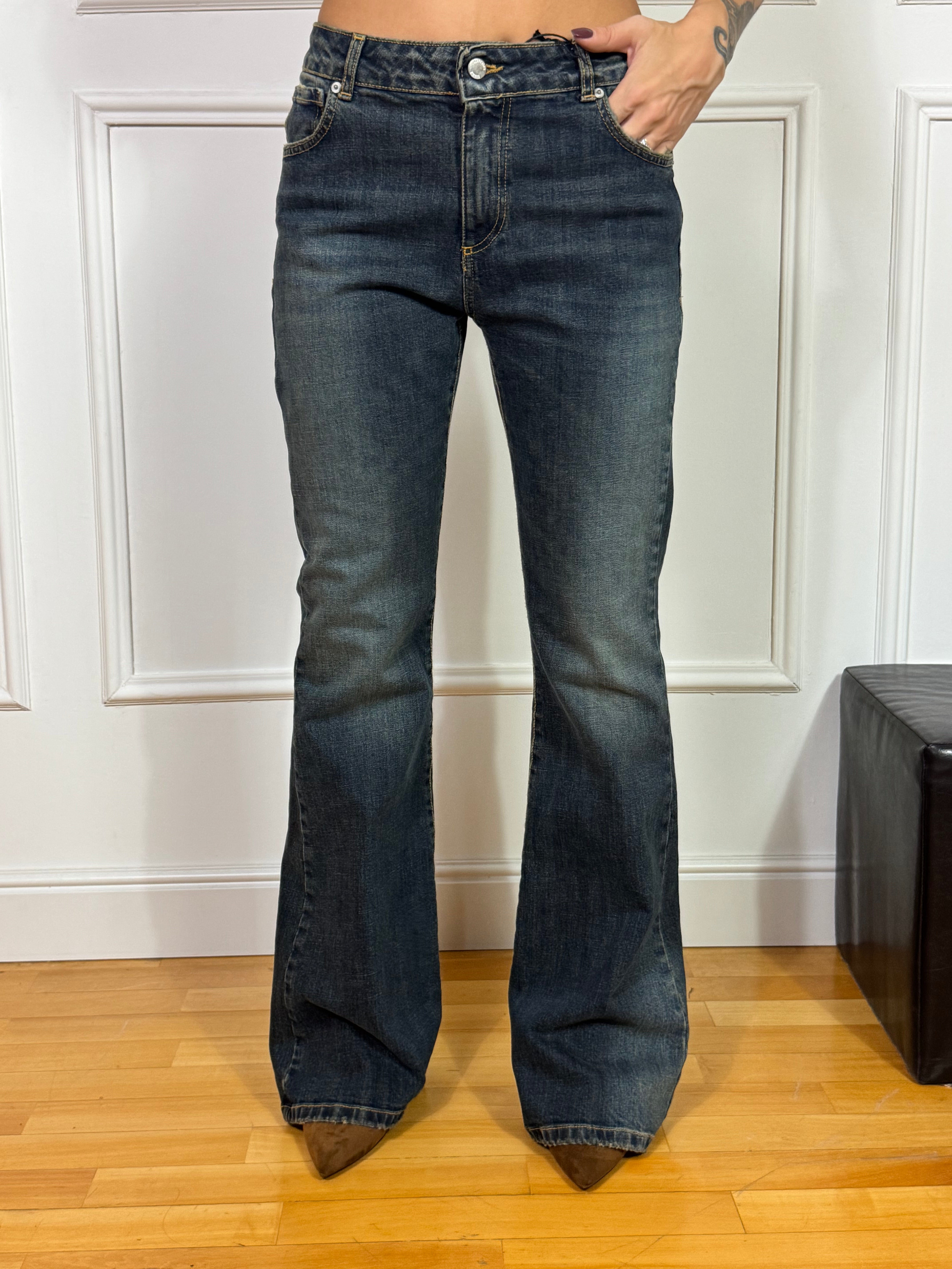 Jeans a ZAMPA  PHILIA LOFT - lavaggio SABBIATO VINTAGE