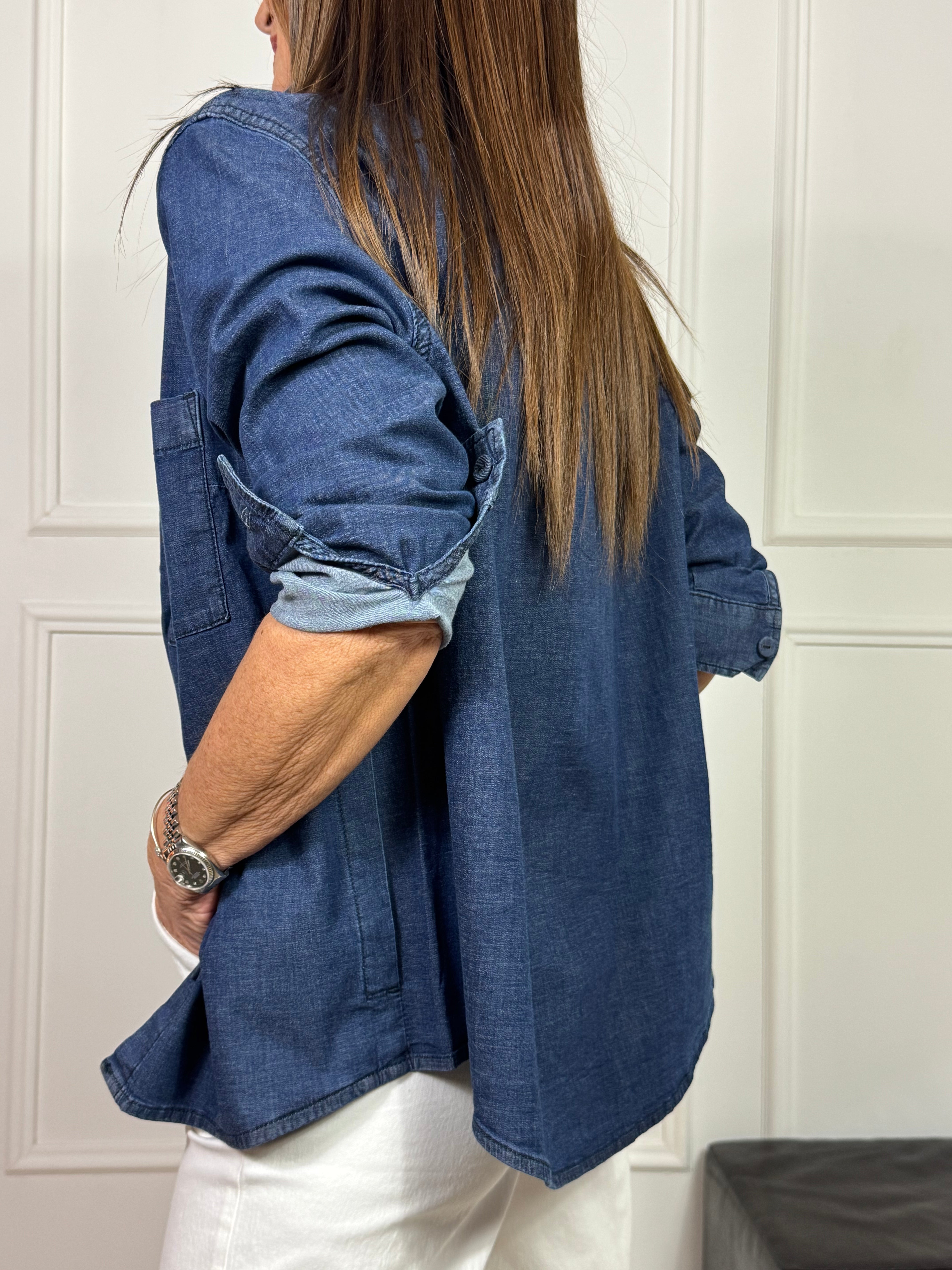 Camicia giacchetta SHAKET effetto JEANS con tasche Ragno ART. DM67SC