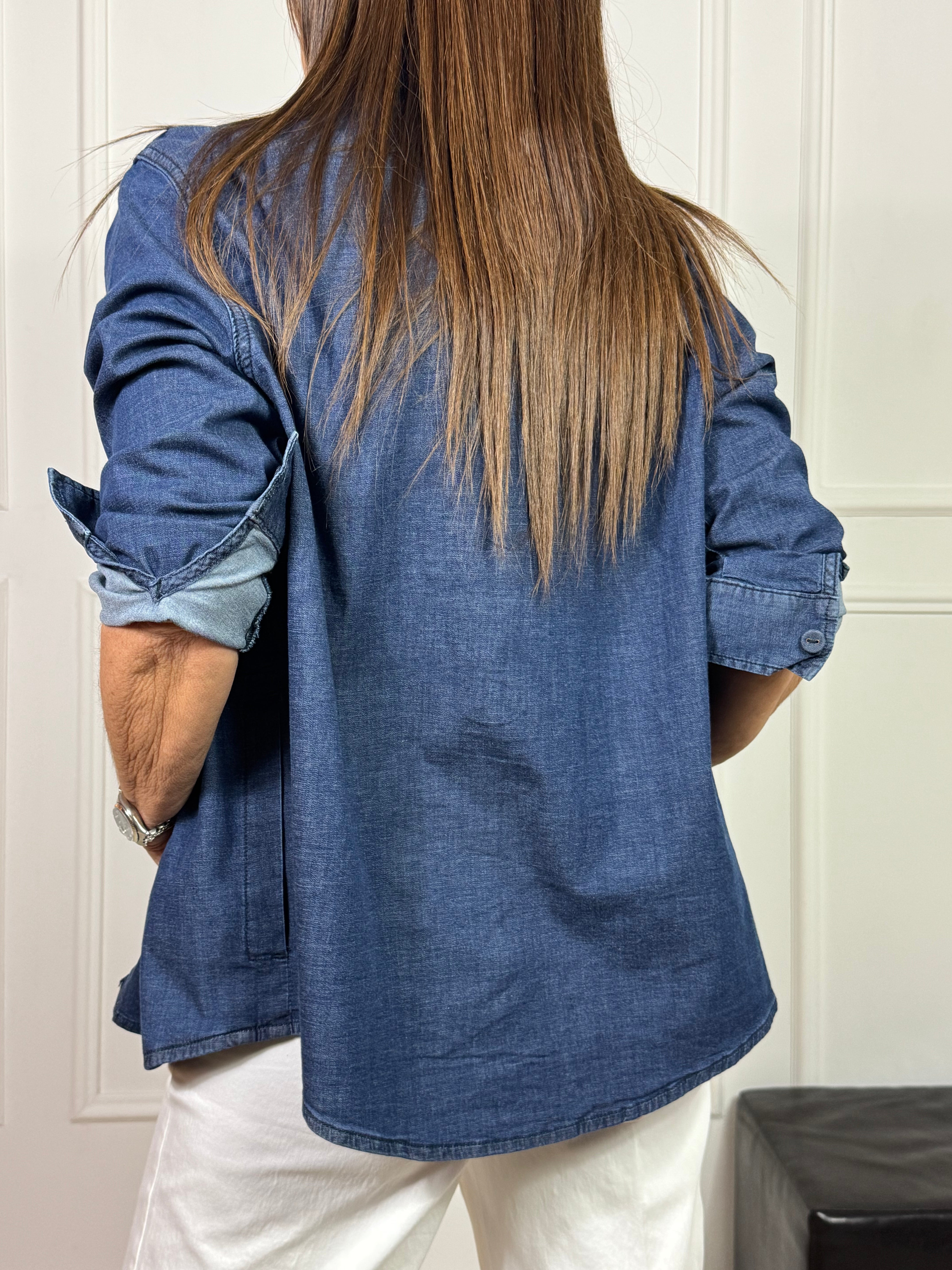 Camicia giacchetta SHAKET effetto JEANS con tasche Ragno ART. DM67SC