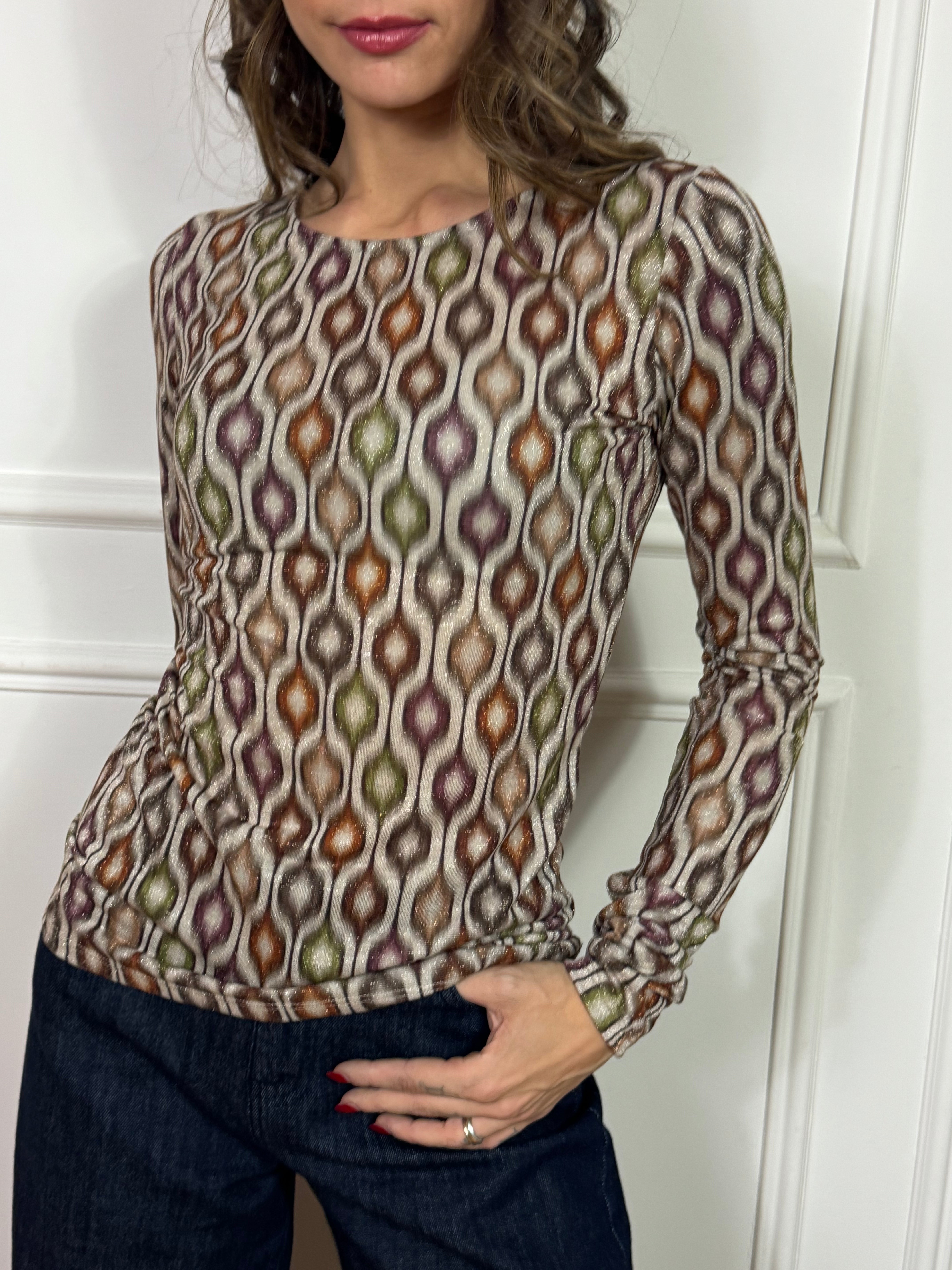 MAGLIA Kontatto in LUREX fantasia OPTICAL