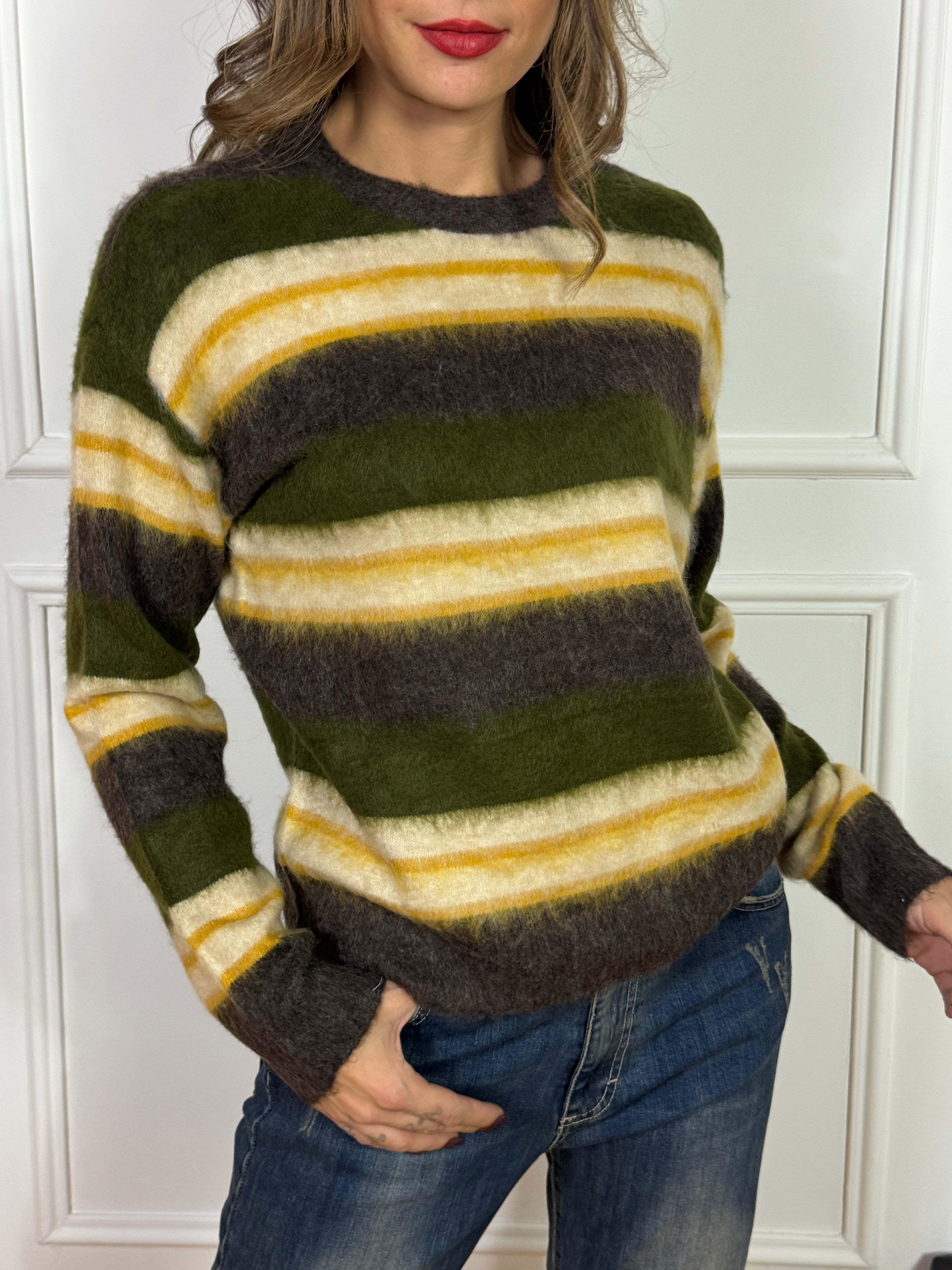 Maglia JJXX - Fluffy Knit - fantasia righe - modello MARCIA