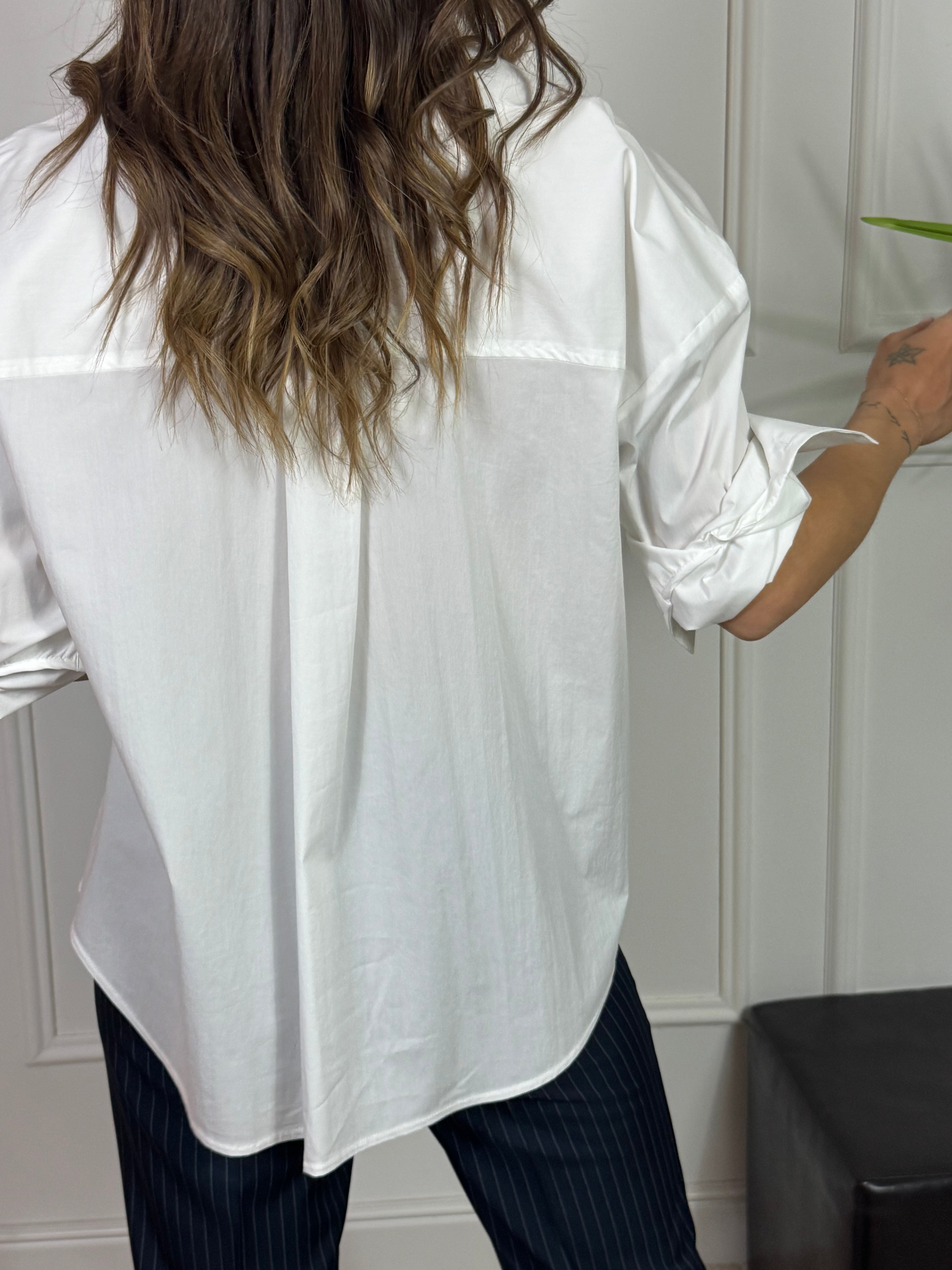 Camicia con colletto in cotone popeline You Decide OVER