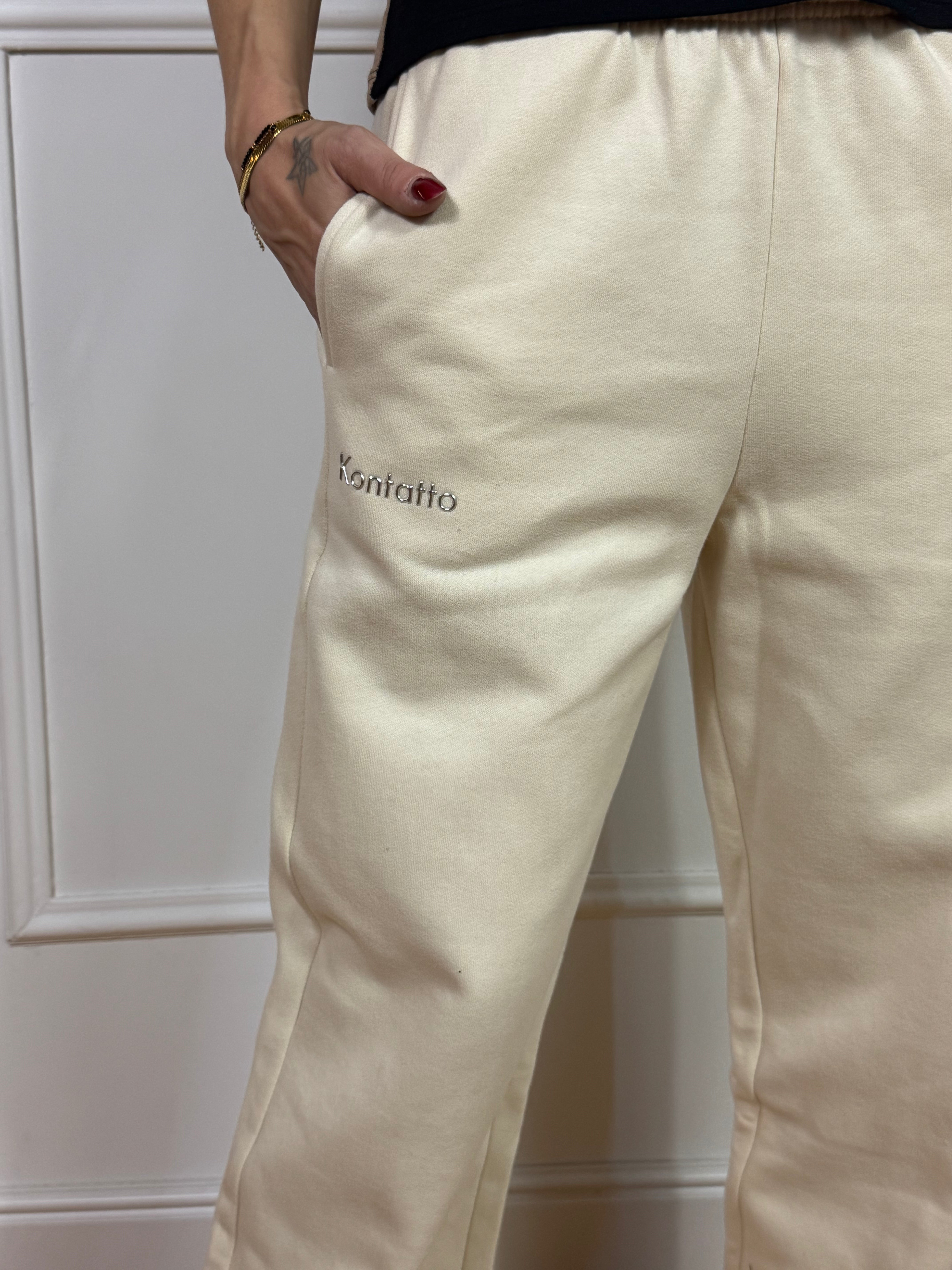 Pantalone tuta gamba dritta Kontatto