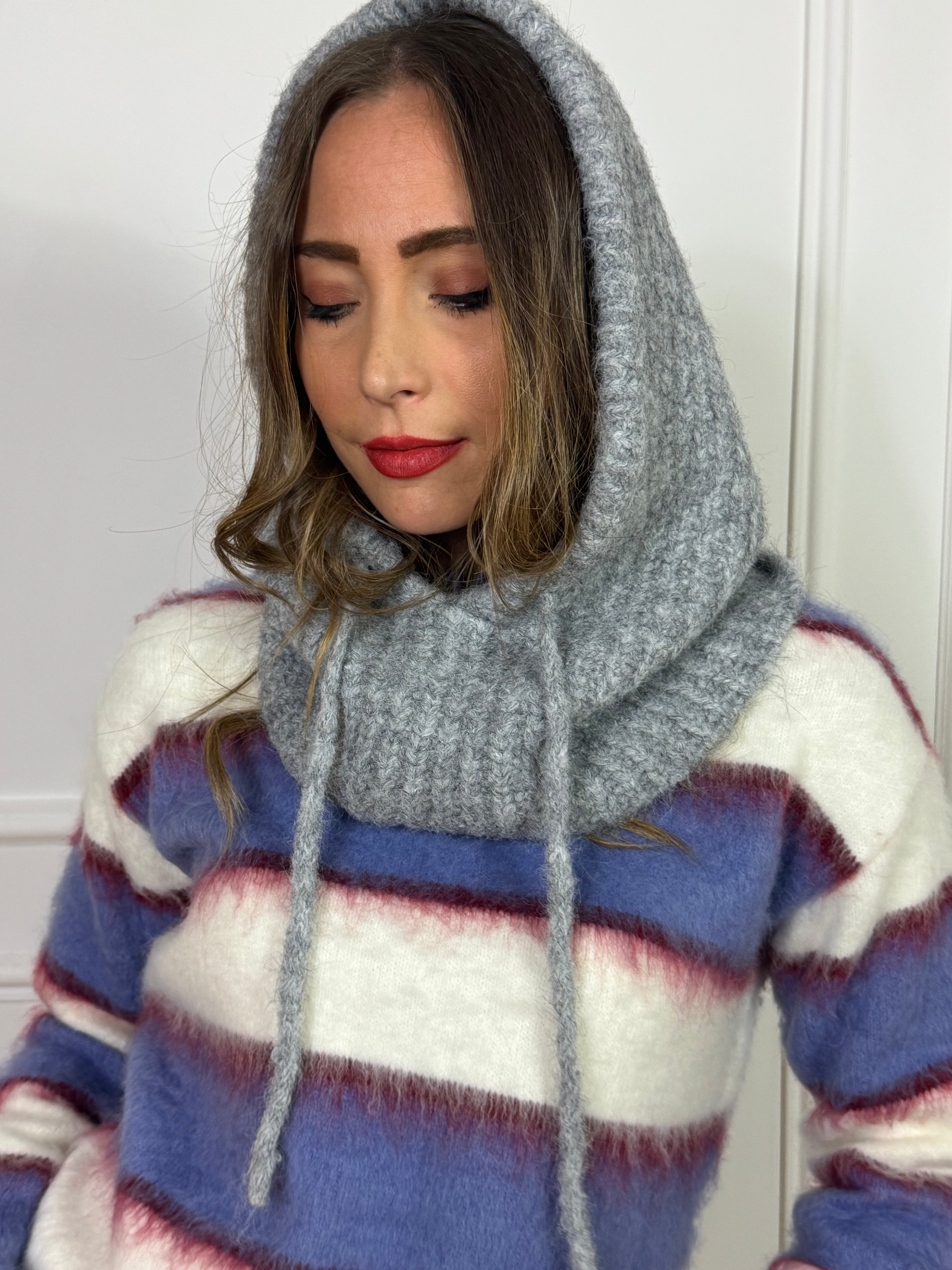 Cappuccio Balaclava JJXX modello - KATHERINE KNITTED