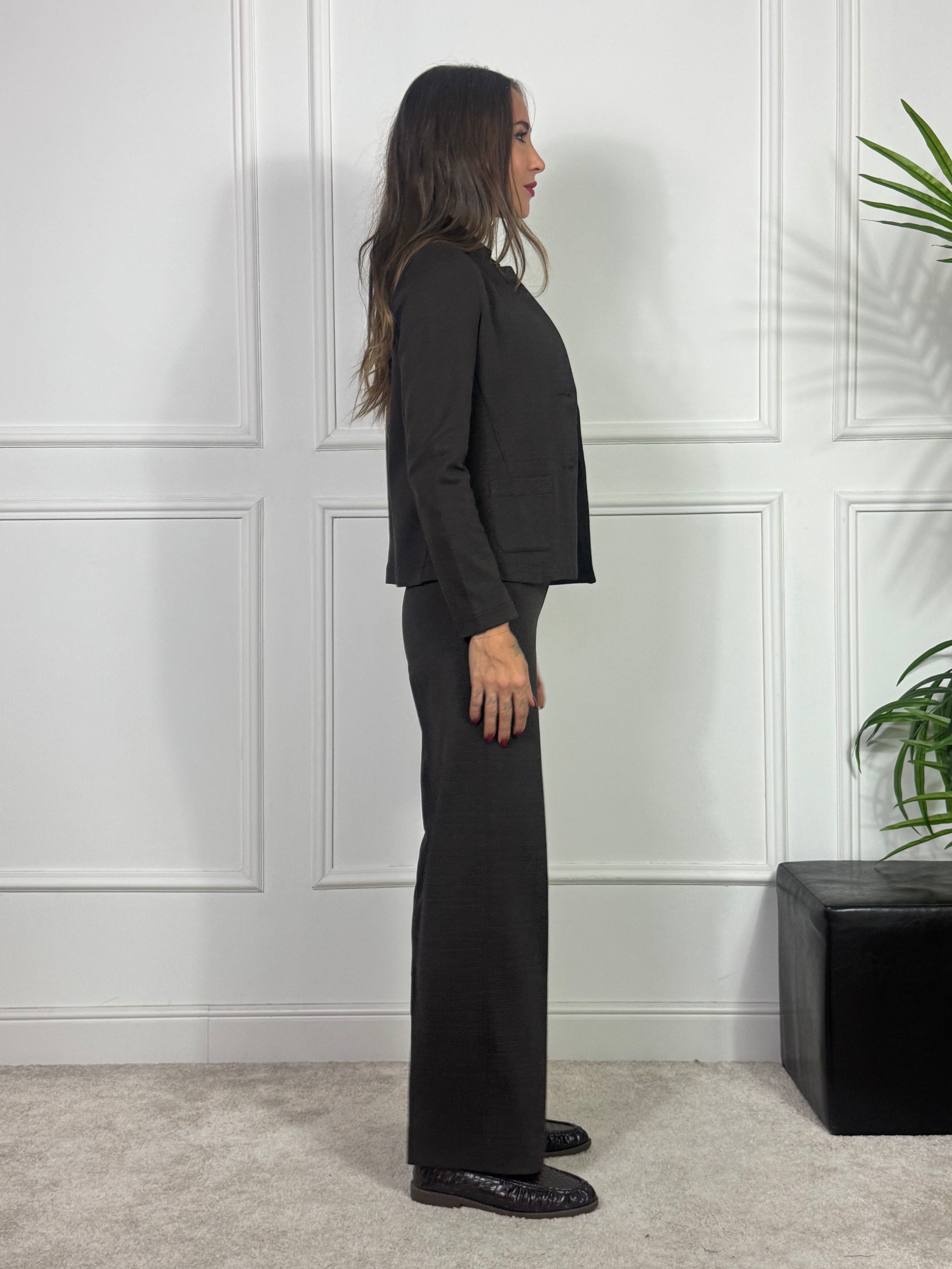PANTALONE WIDE Ragno JACQUARD TEXTURE MELANGE