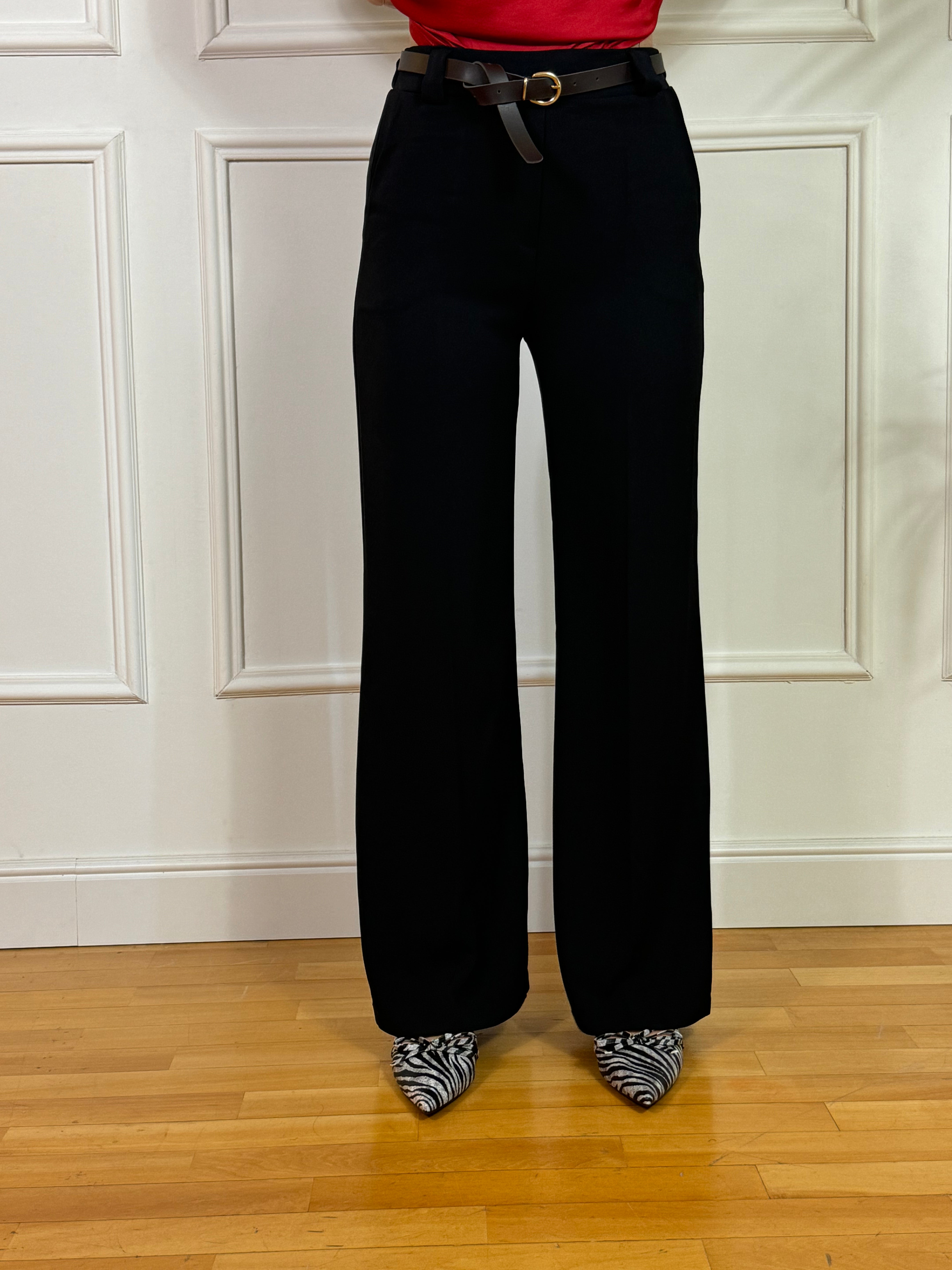 Pantalone Susy Mix dritto con cintura