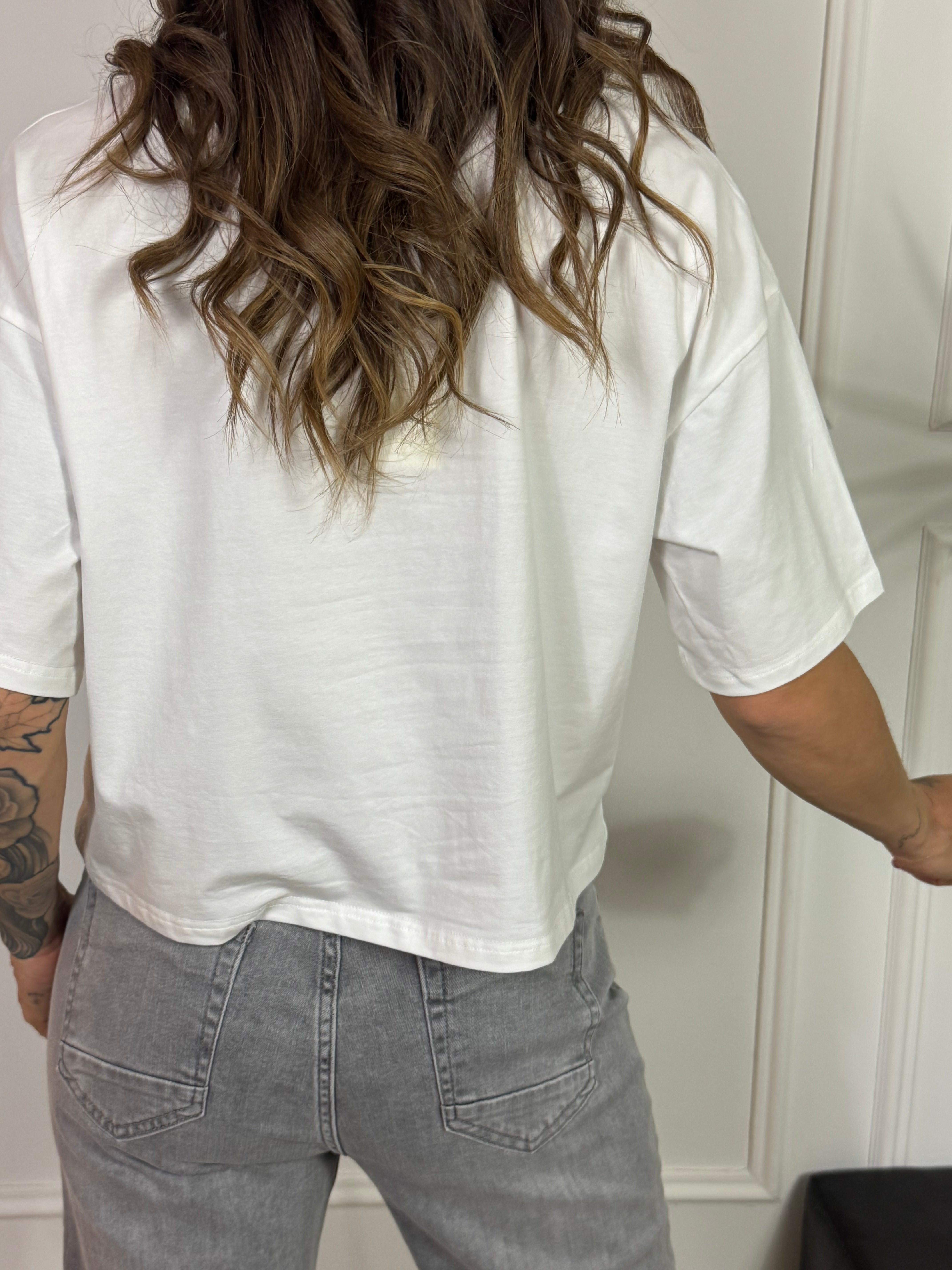 Maglia t-shirt SCATOLETTA You Decide RICAMI CILIEGIE