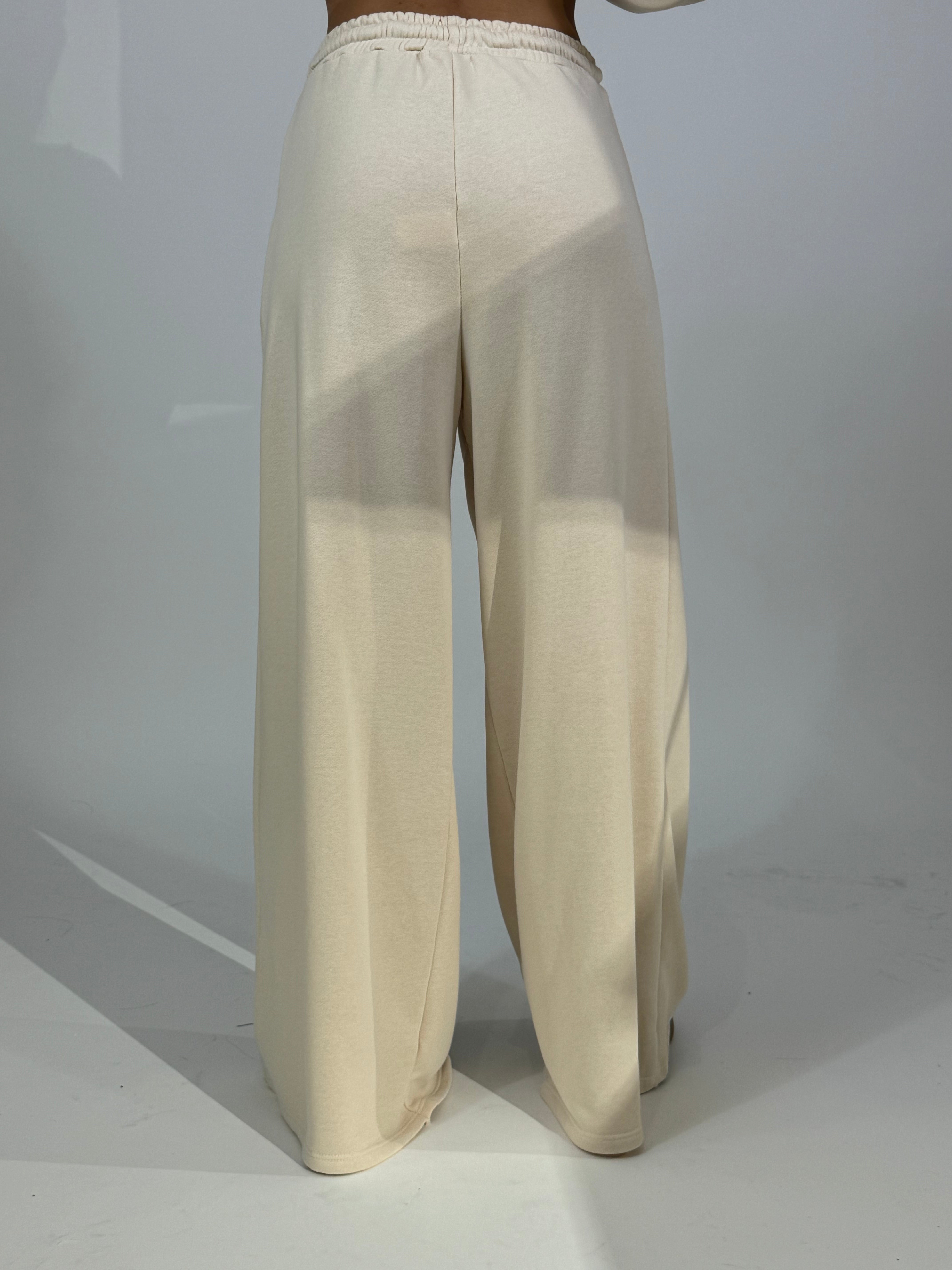 Pantalone di felpa garzata Kikisix a palazzo con coulisse