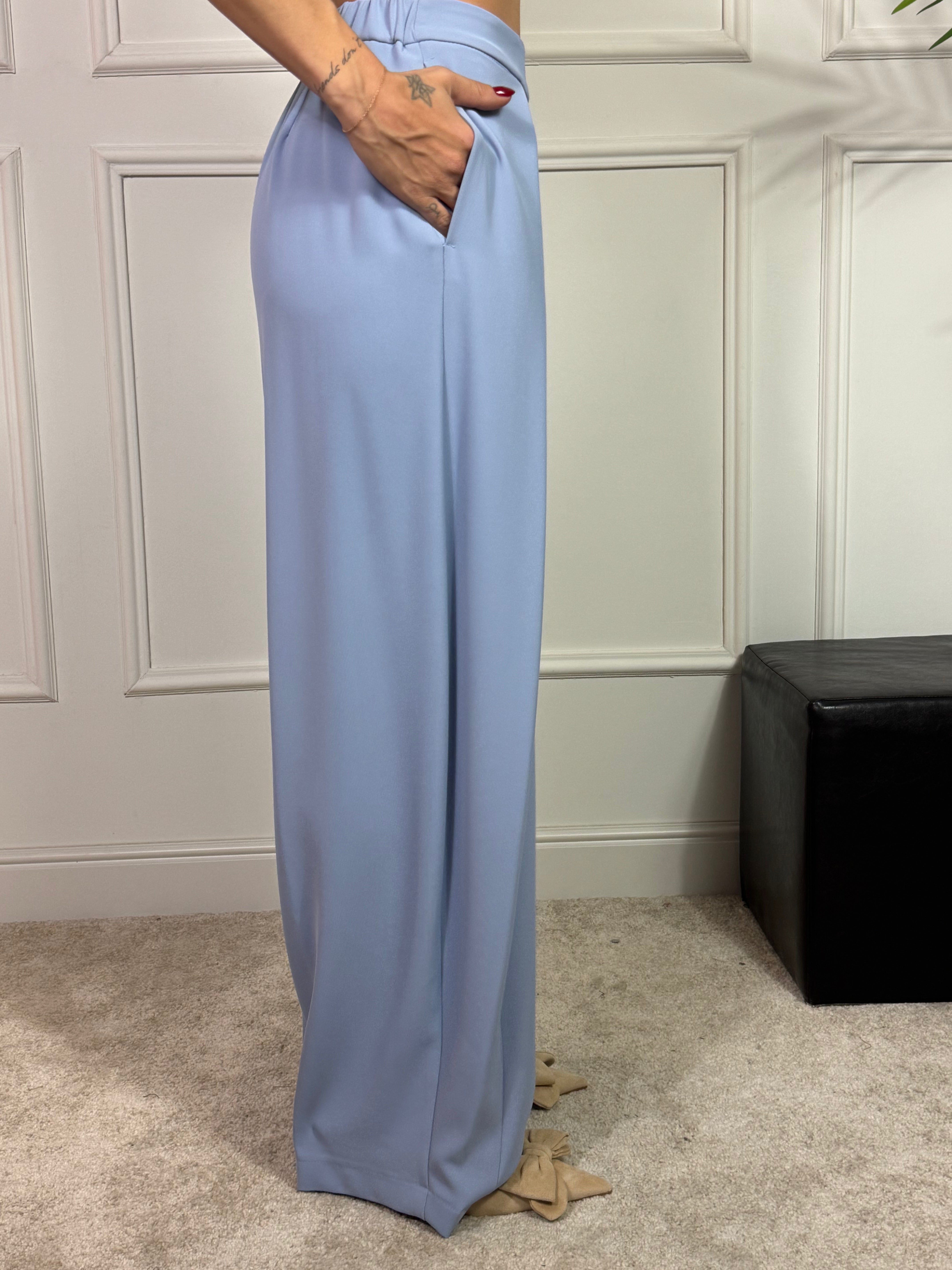 Completo tailleur Kontatto GILET + PANTALONE PALAZZO