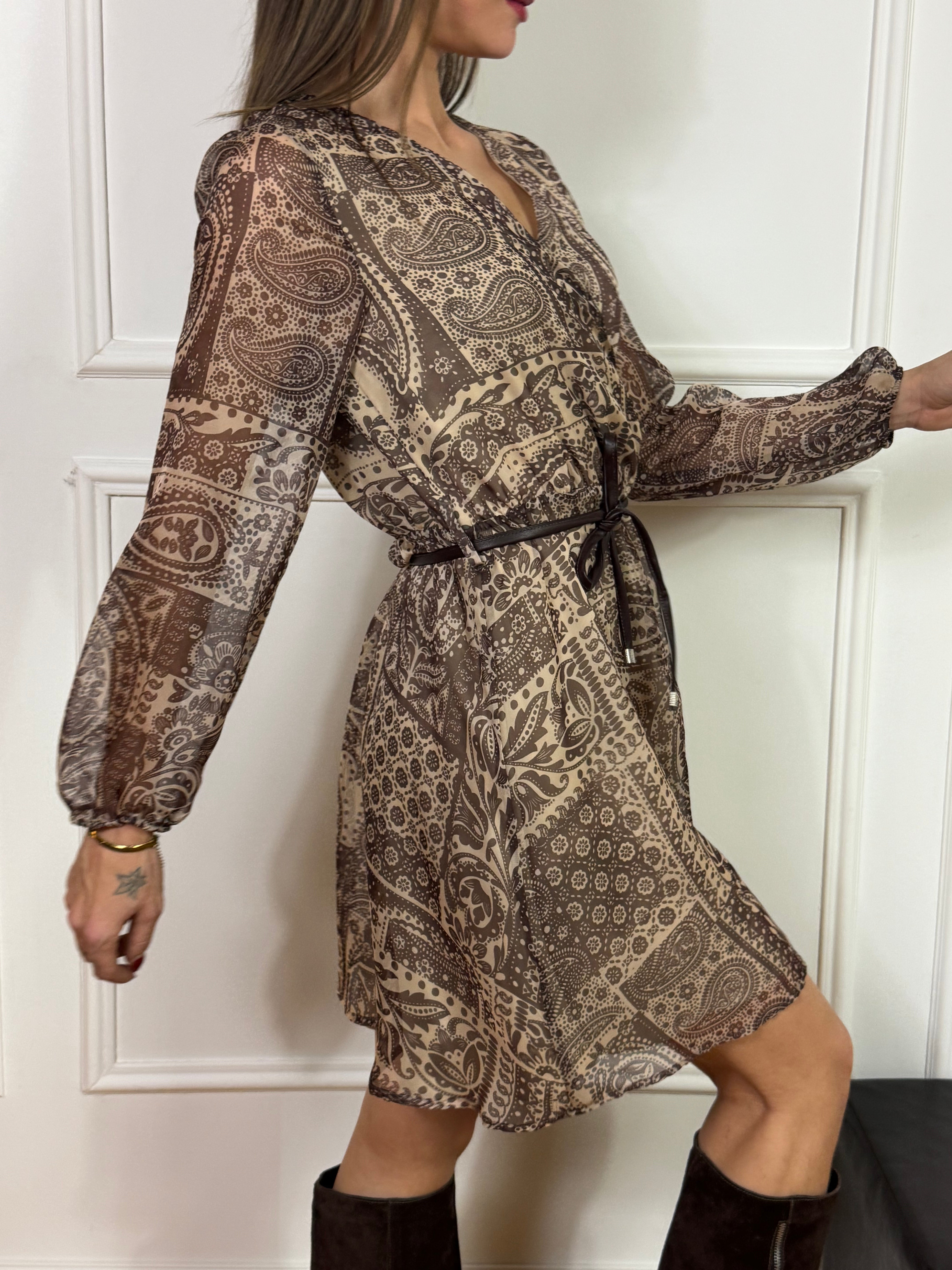 Abito a incrocio Susy Mix fantasia bandana