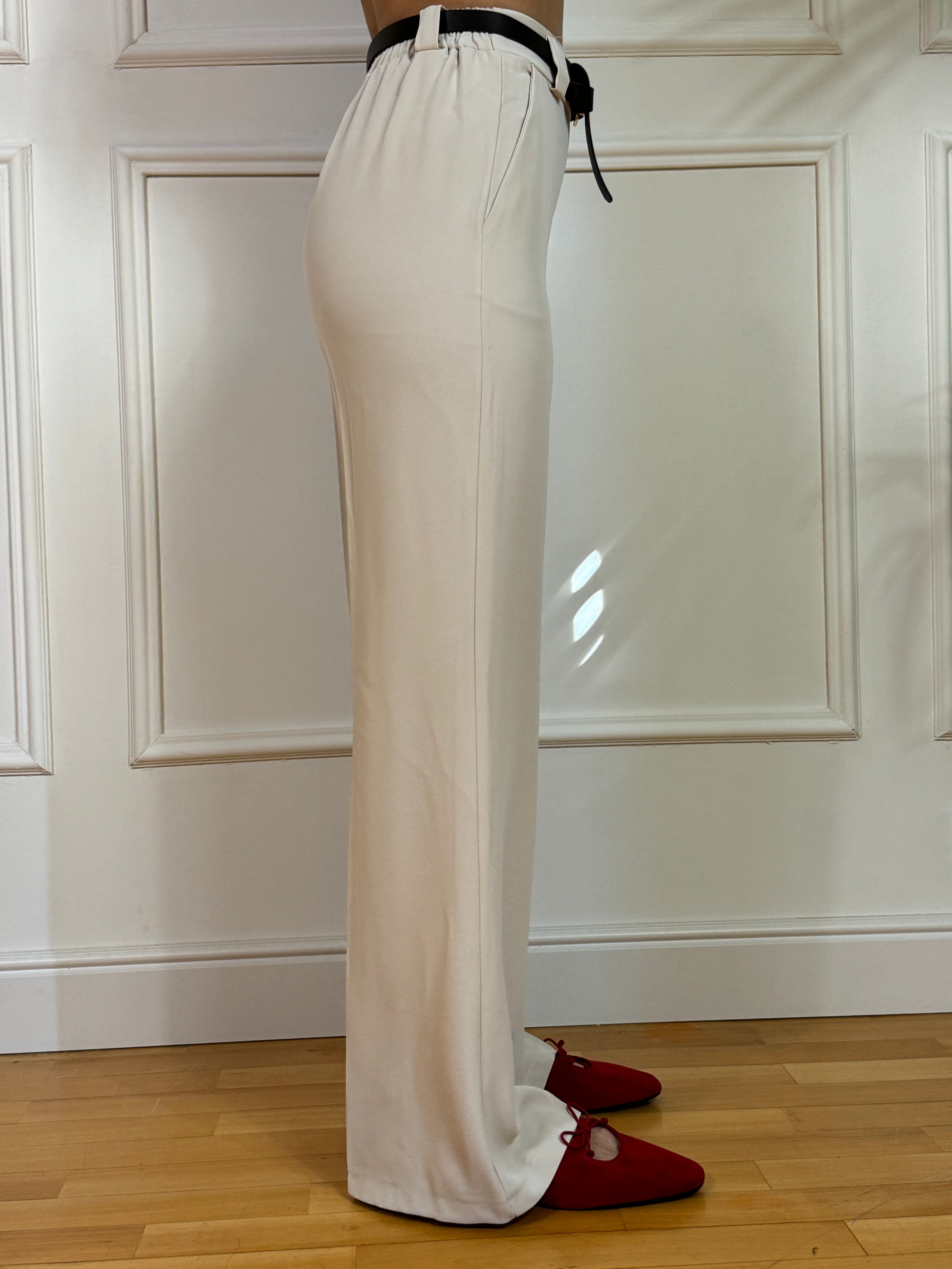 Pantalone Susy Mix dritto con cintura